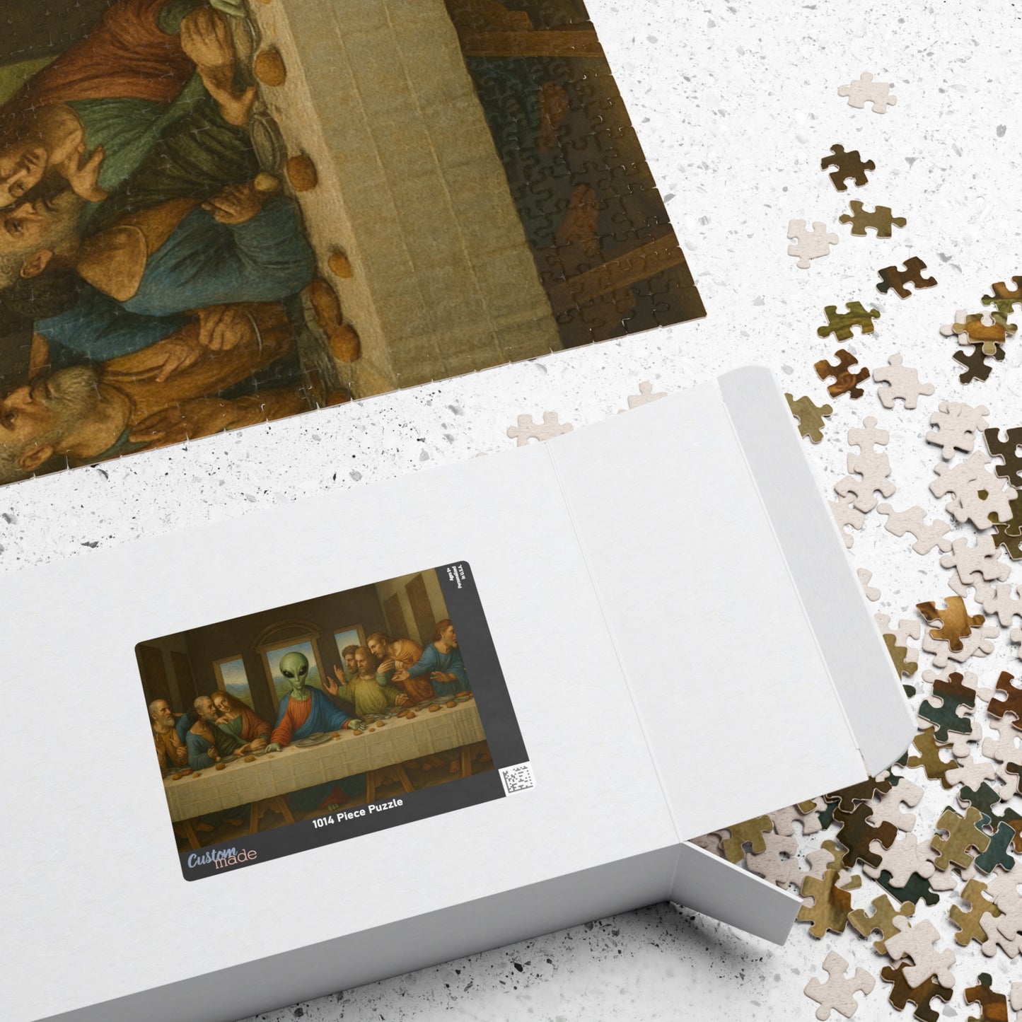 Alien Last Supper Puzzle — Surreal Pop Art Jigsaw (110/252/520/1014 pcs)