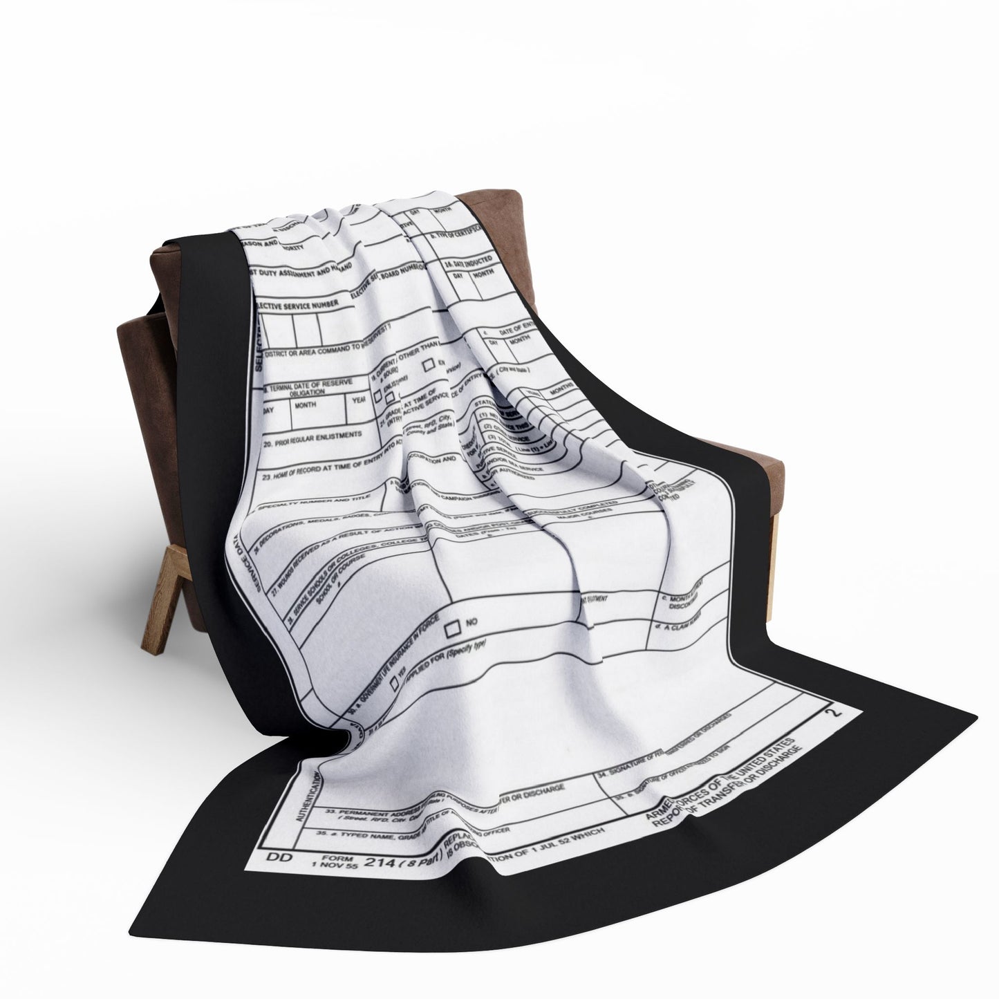 Arctic Fleece Blanket — Minimalist Form Document Print Cozy Throw