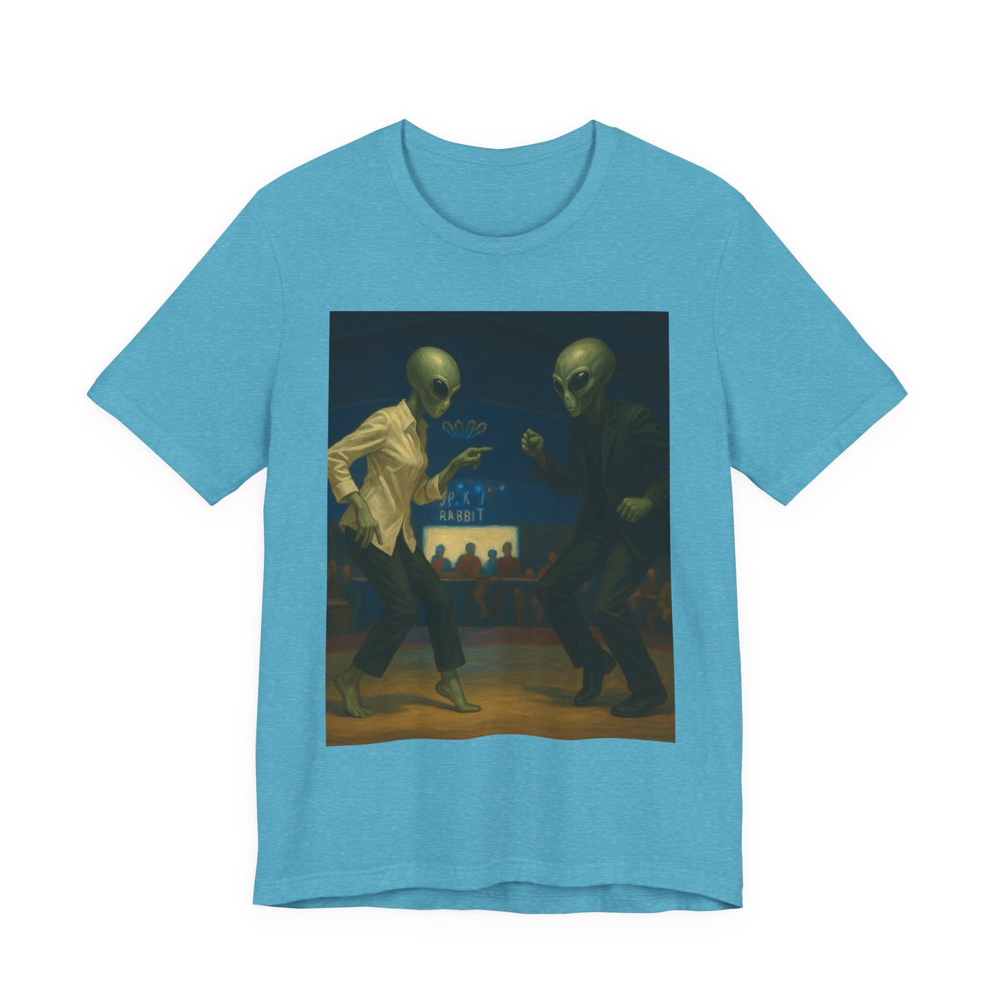 Alien Pulp Fiction T-Shirt — Vintage Alien DJs Graphic Tee