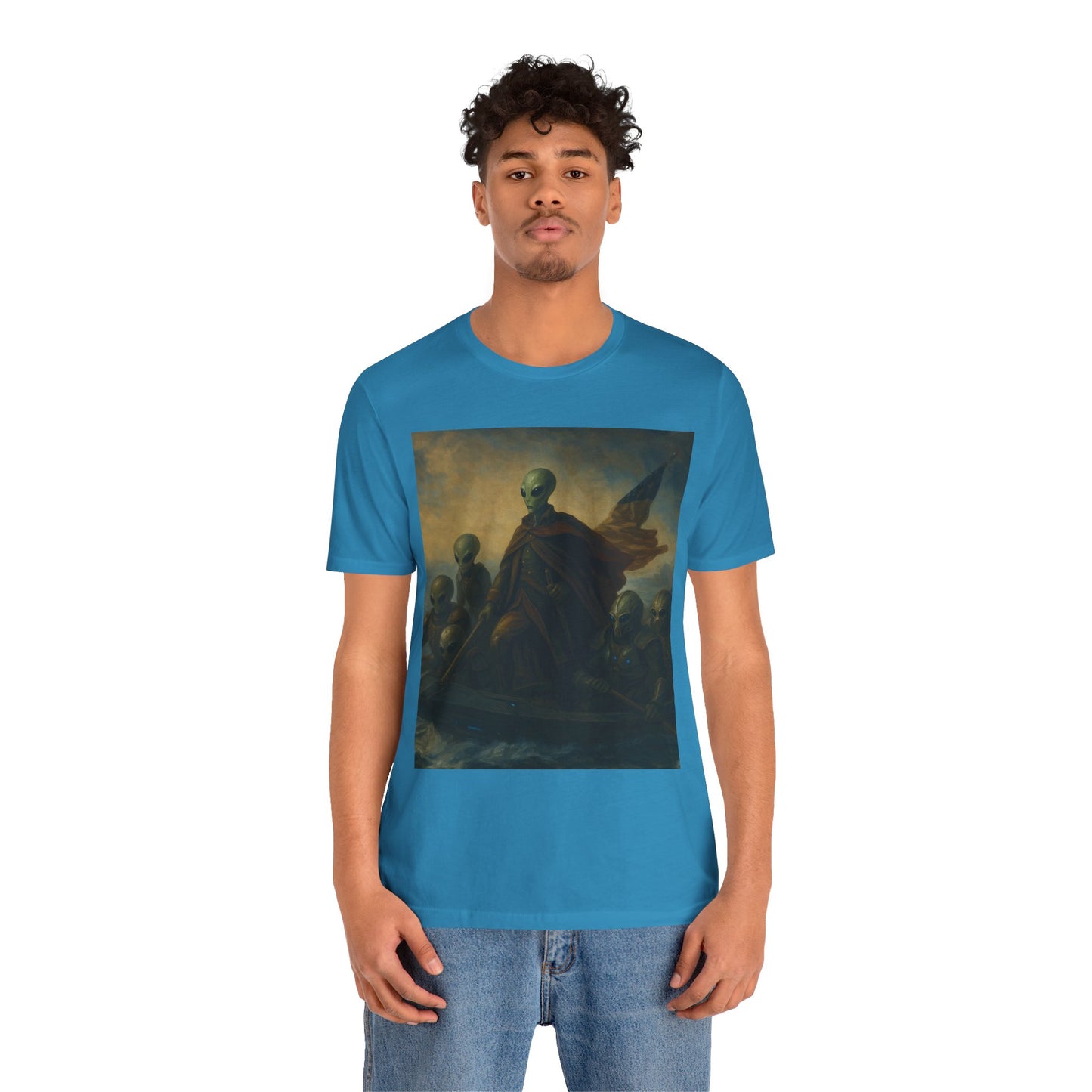 Alien Patriots Tee — Vintage UFO Colonial Flag T-Shirt