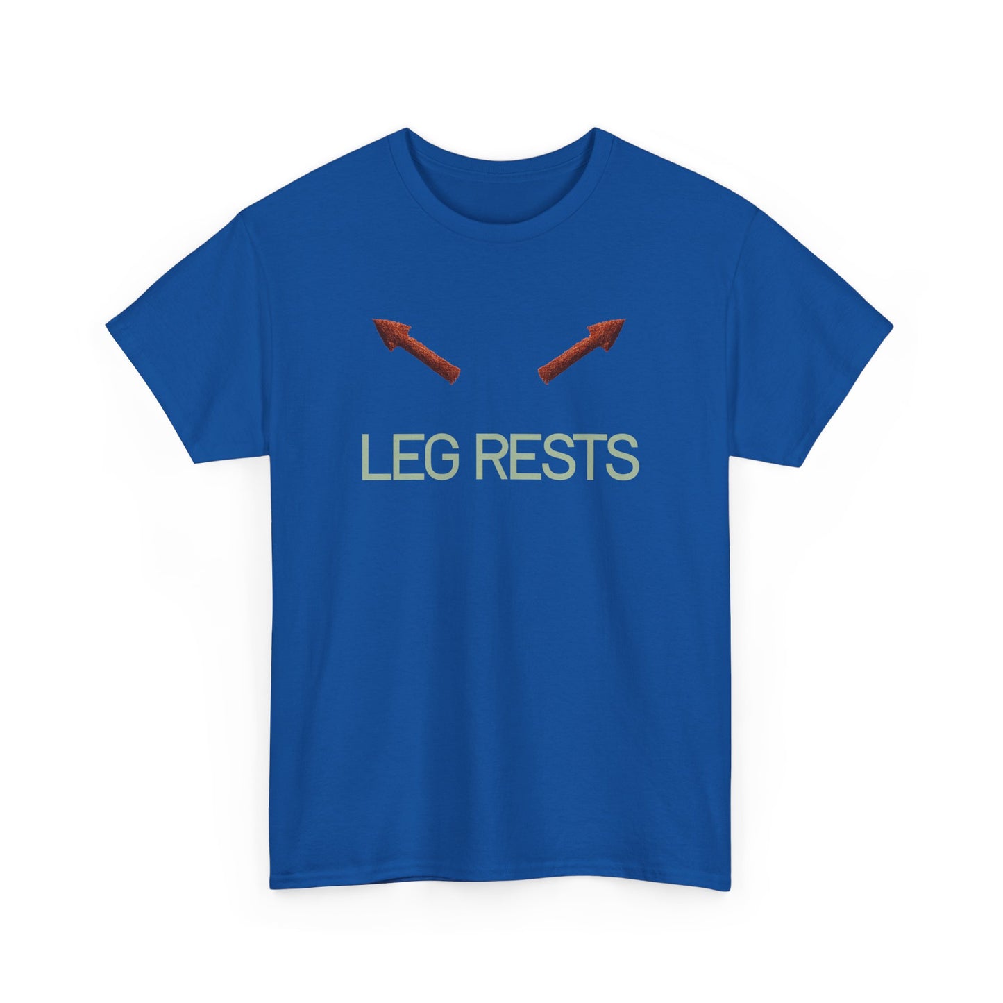 Leg Rests T‑Shirt — Funny Directional Arrow Tee