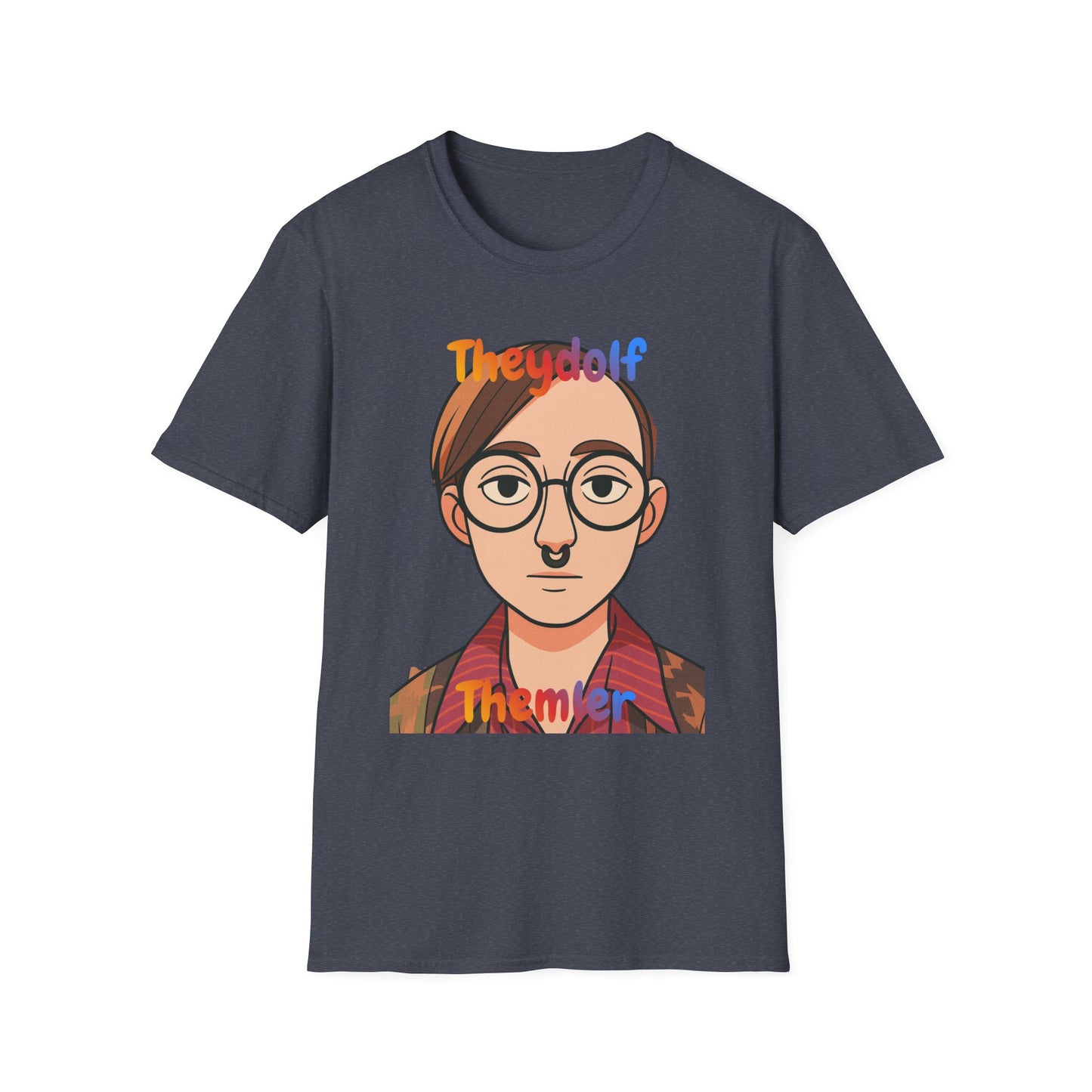 Pronoun Pride T-Shirt — They/Them Illustrated Portrait Tee