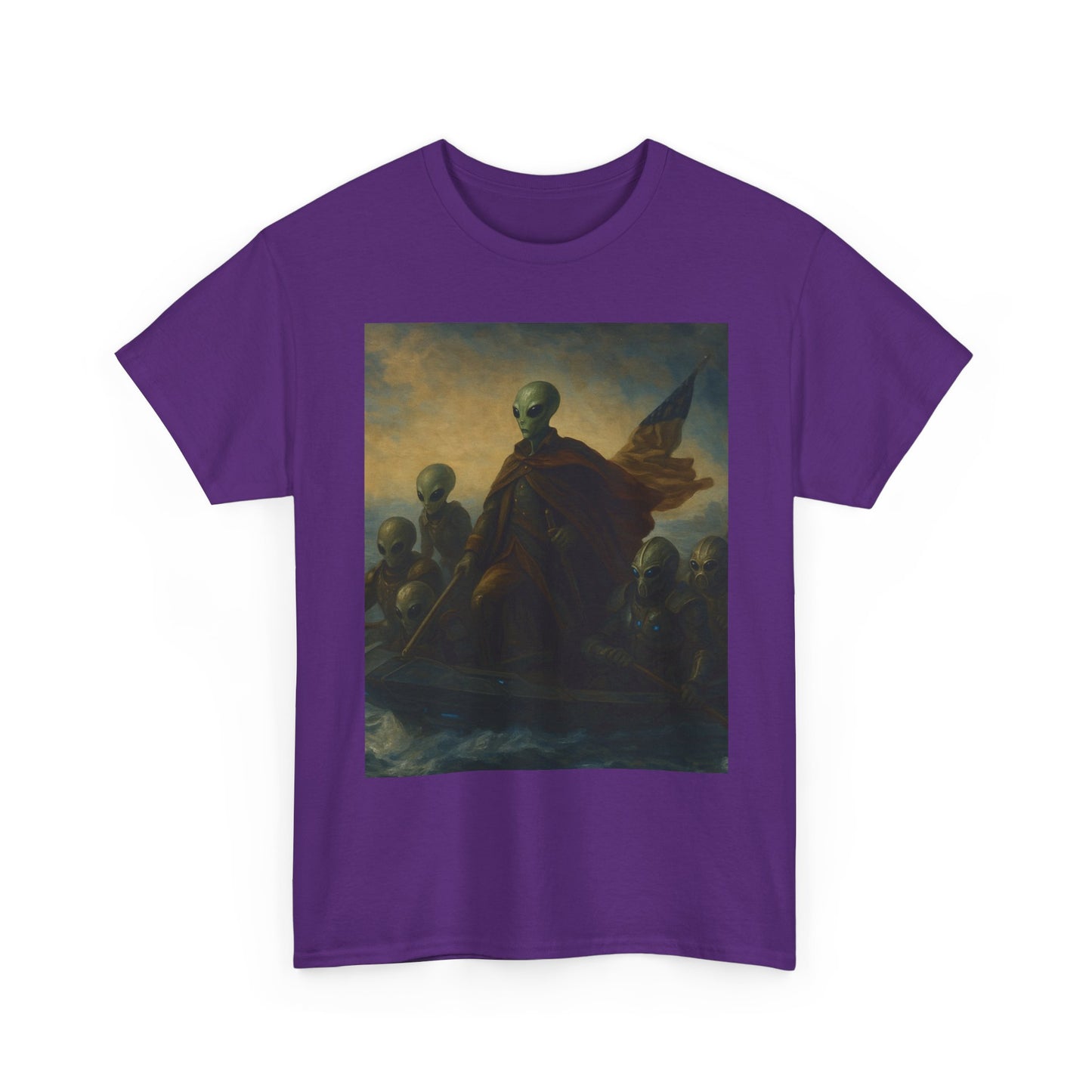Vintage Washington Crossing Tee — Revolutionary War Painting Graphic T‑Shirt