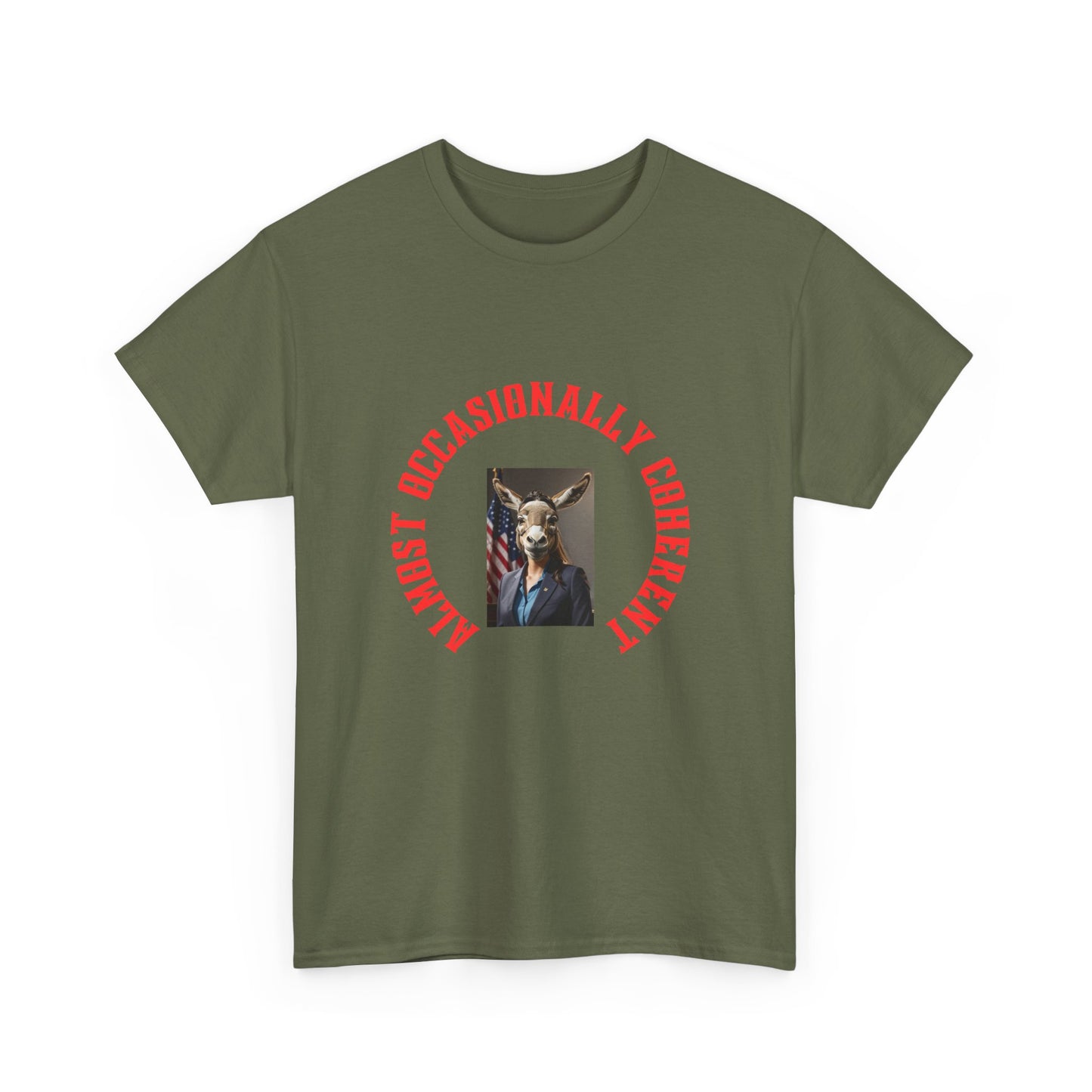 T-Shirt — Almost Occasionally Cheeky (Vintage Dog Portrait)