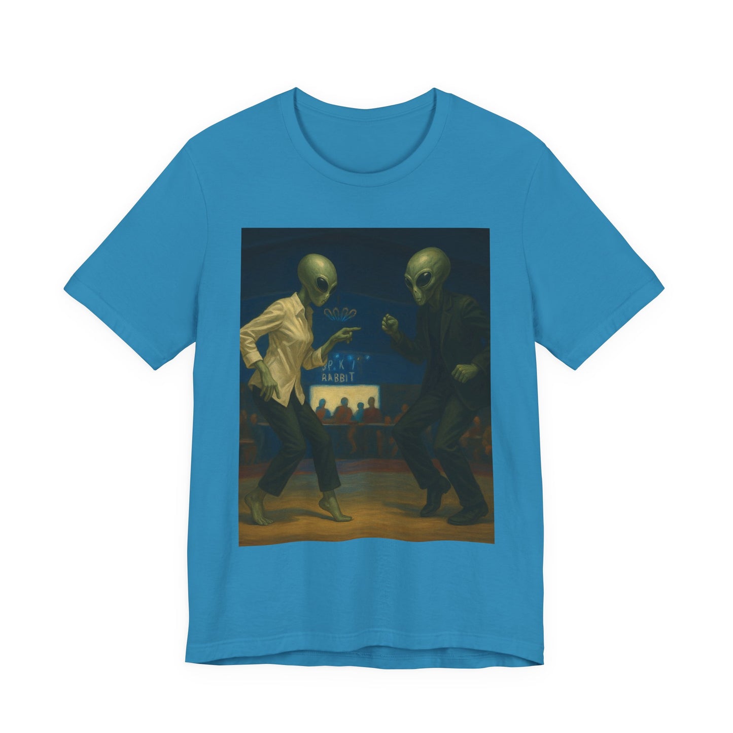 Graphic Tee — Vintage Moonlit Voyage Painting