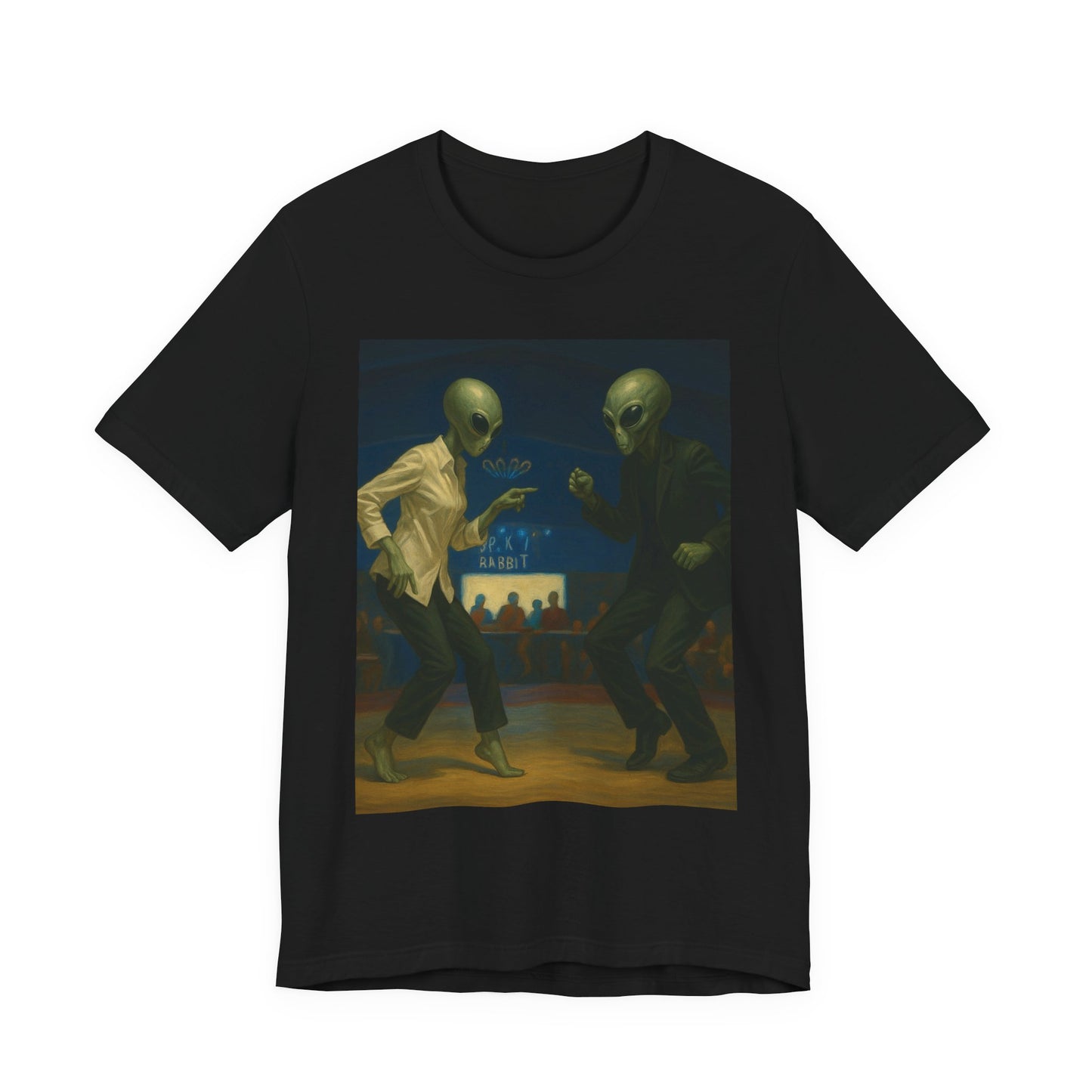 Graphic Tee — Vintage Moonlit Voyage Painting