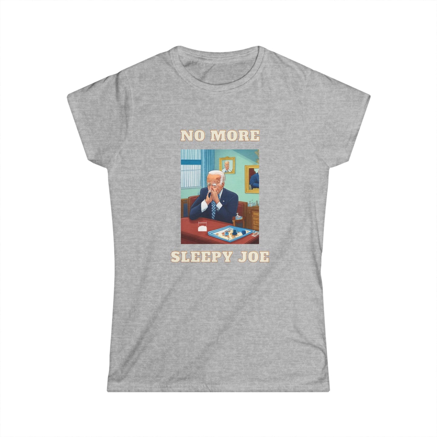 No More Sleepy Joe Tee — Vintage Political Parody Women's T‑Shirt