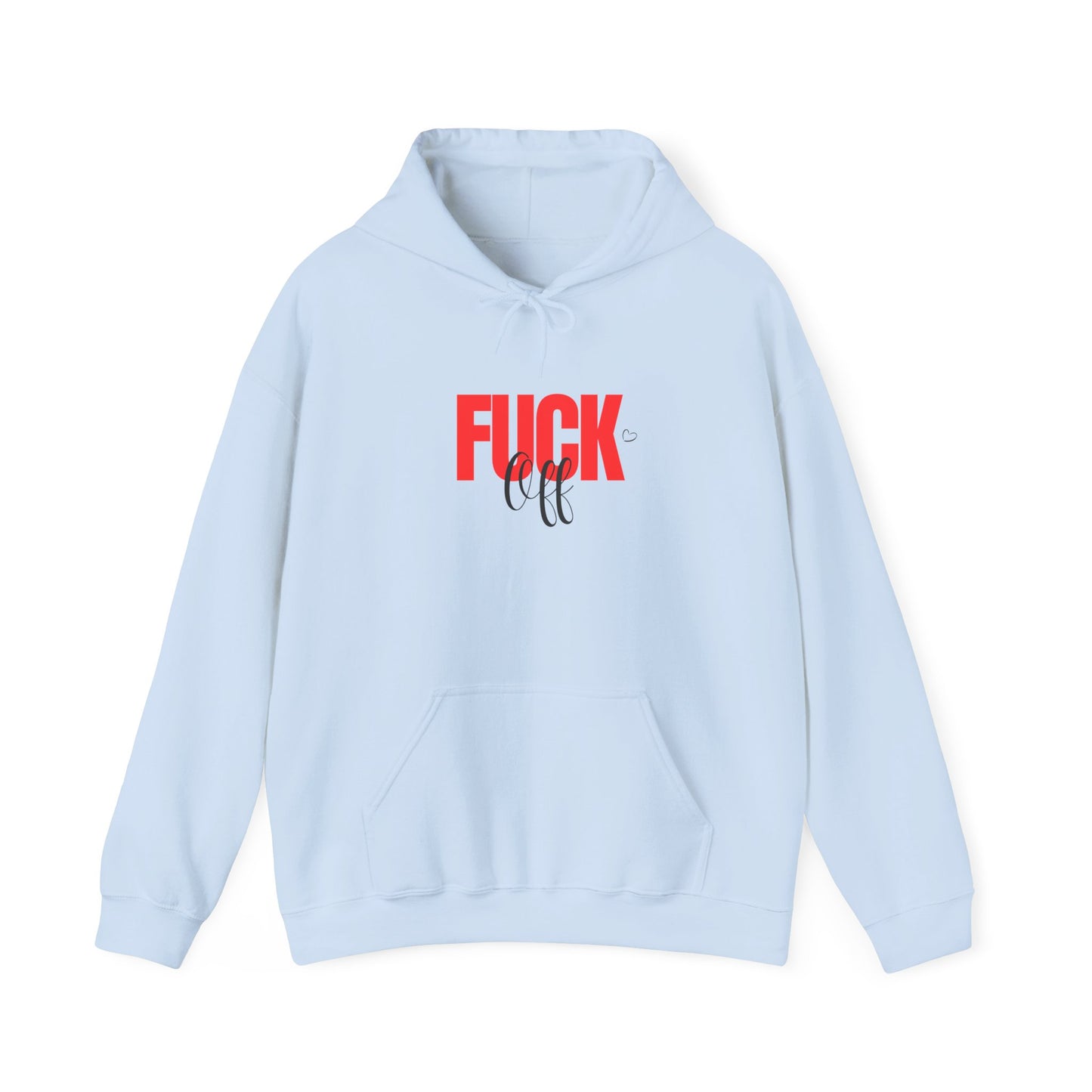 Graphic Hoodie – Bold "FUCK" Red Text Streetwear Hoodie
