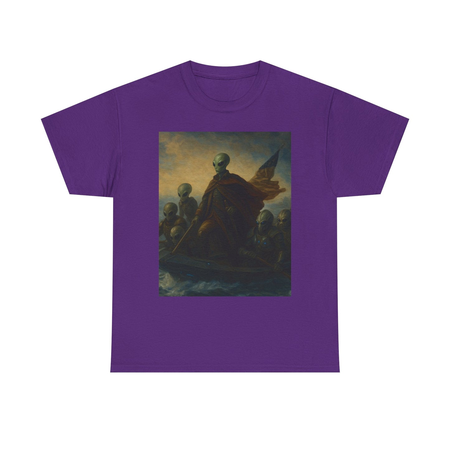 Vintage Washington Crossing Tee — Revolutionary War Painting Graphic T‑Shirt