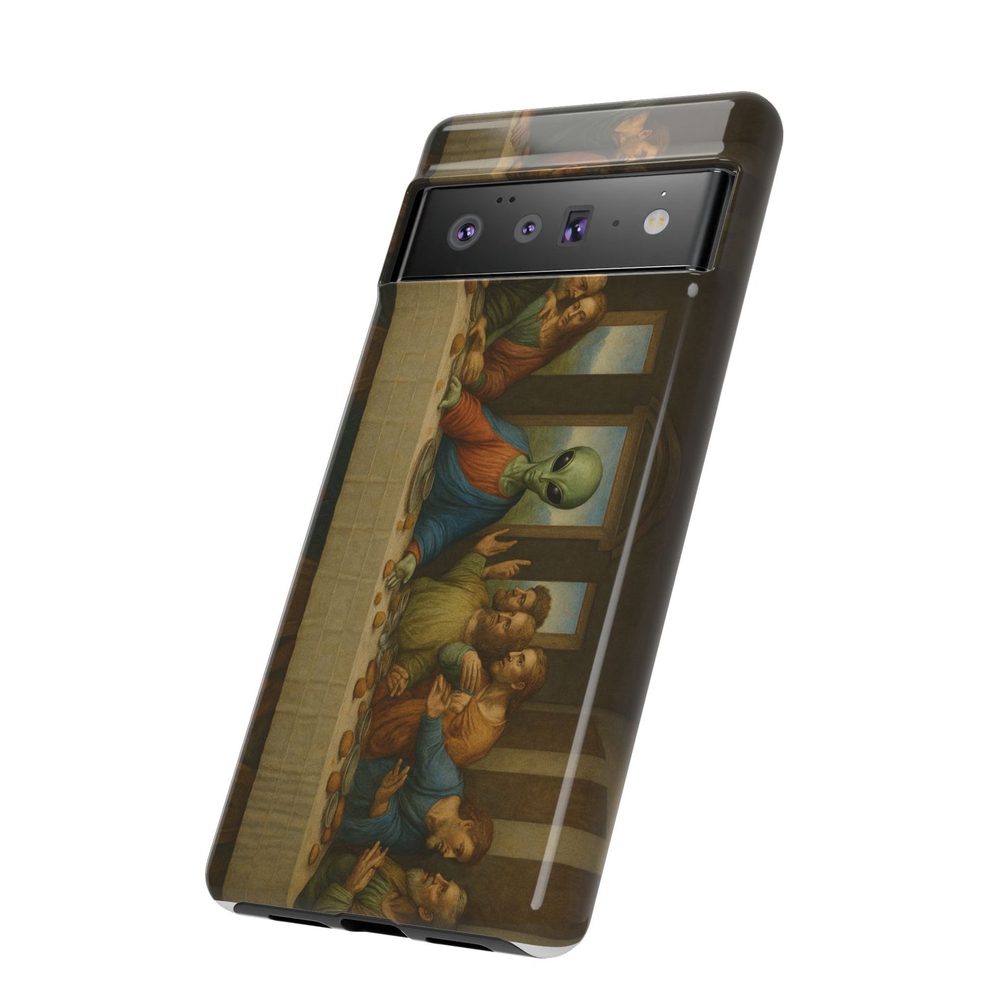 Phone Case - 'The Last Supper' Alien Parody Protective Cover