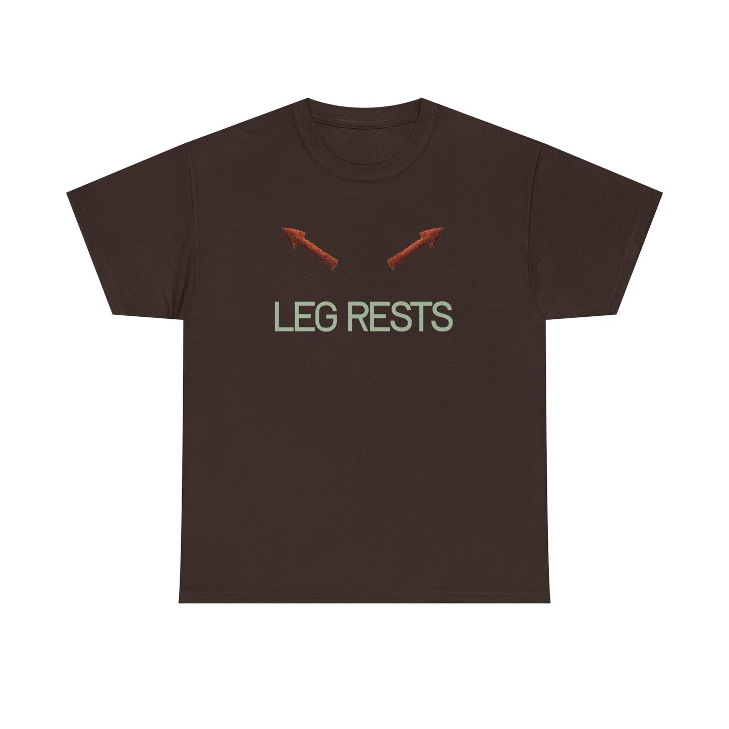 Leg Rests T‑Shirt — Funny Directional Arrow Tee