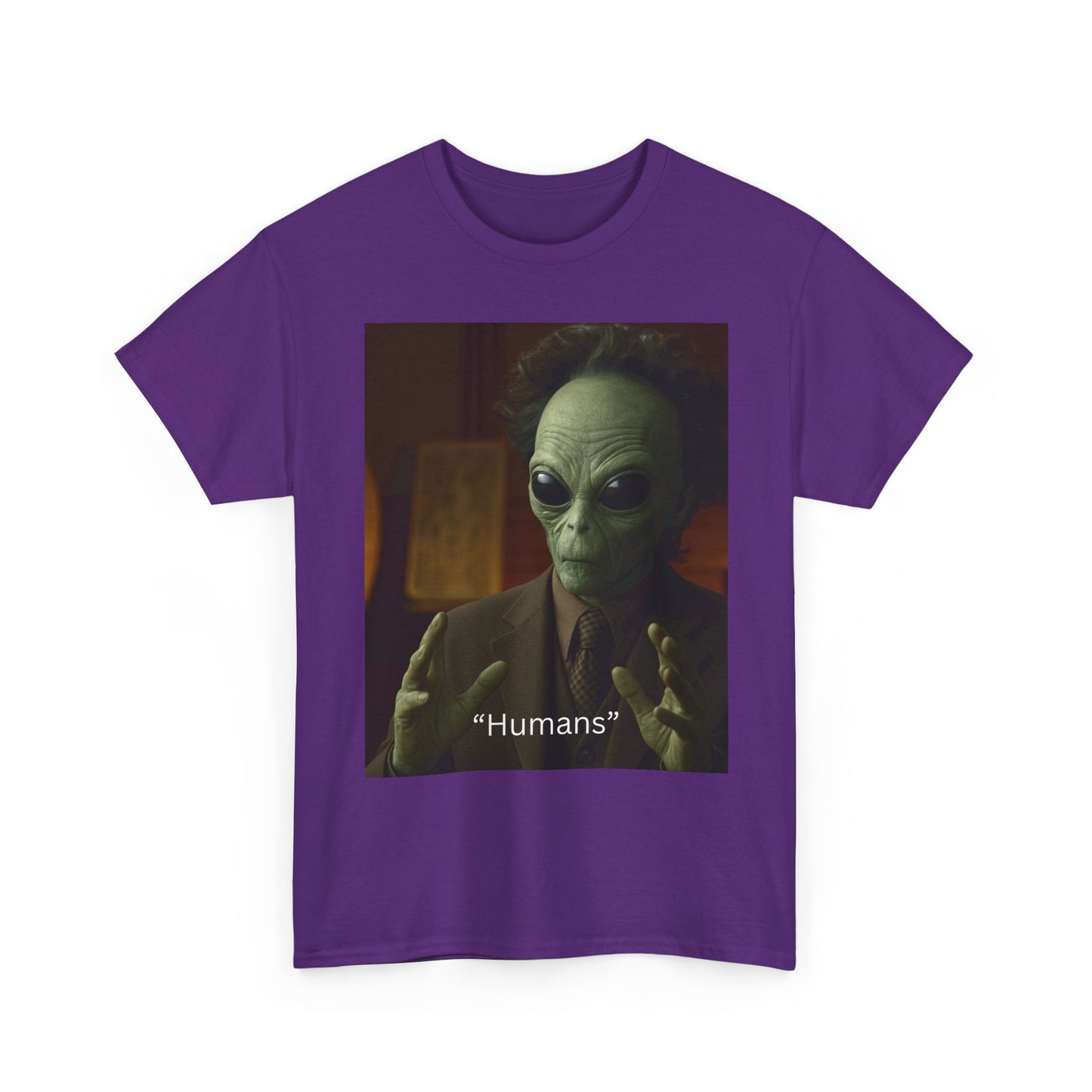 Alien Meme T-Shirt — 'Humans' Retro Funny Graphic Tee