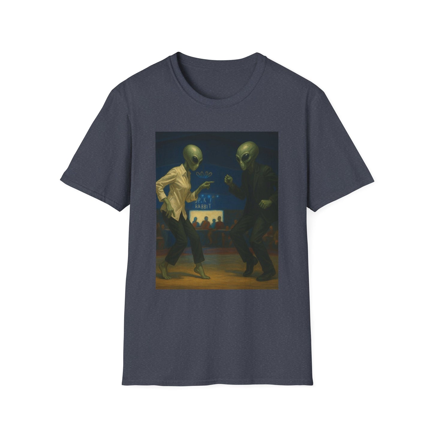 Alien Pulp Fiction T-Shirt — Retro Extraterrestrial Illustration Tee