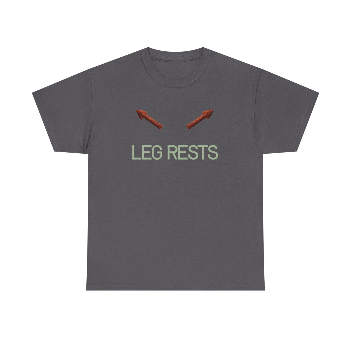 Leg Rests T‑Shirt — Funny Directional Arrow Tee