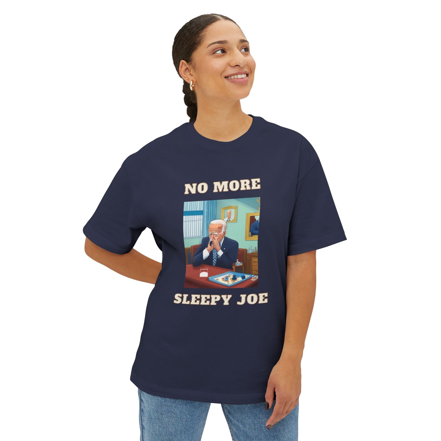 Political Statement Tee – "No More Sleepy Joe" Graphic Shirt