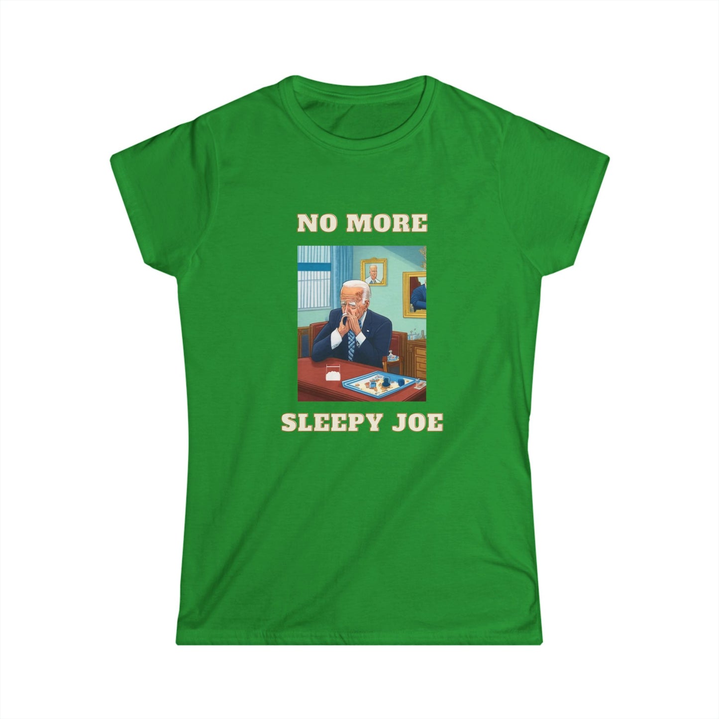 No More Sleepy Joe Tee — Vintage Political Parody Women's T‑Shirt