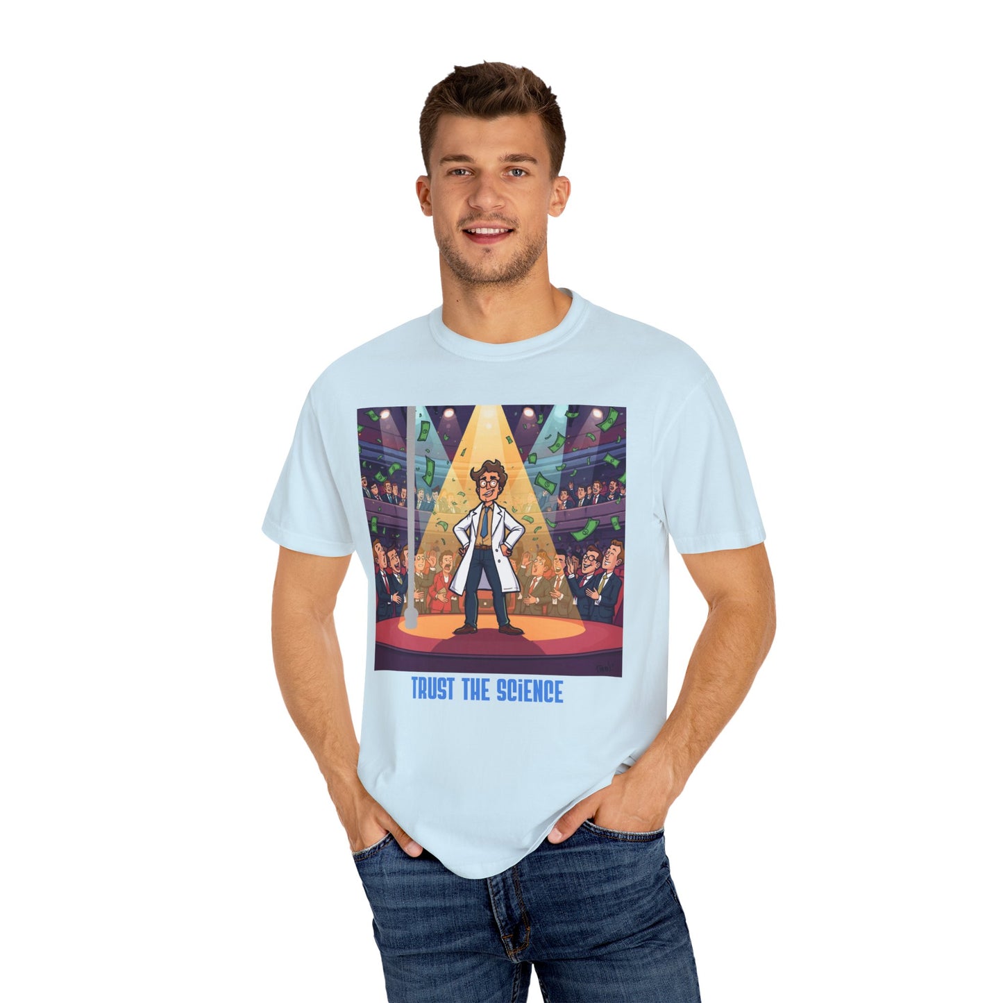 Trust the Science T-Shirt — Cheerful Scientist Graphic Tee