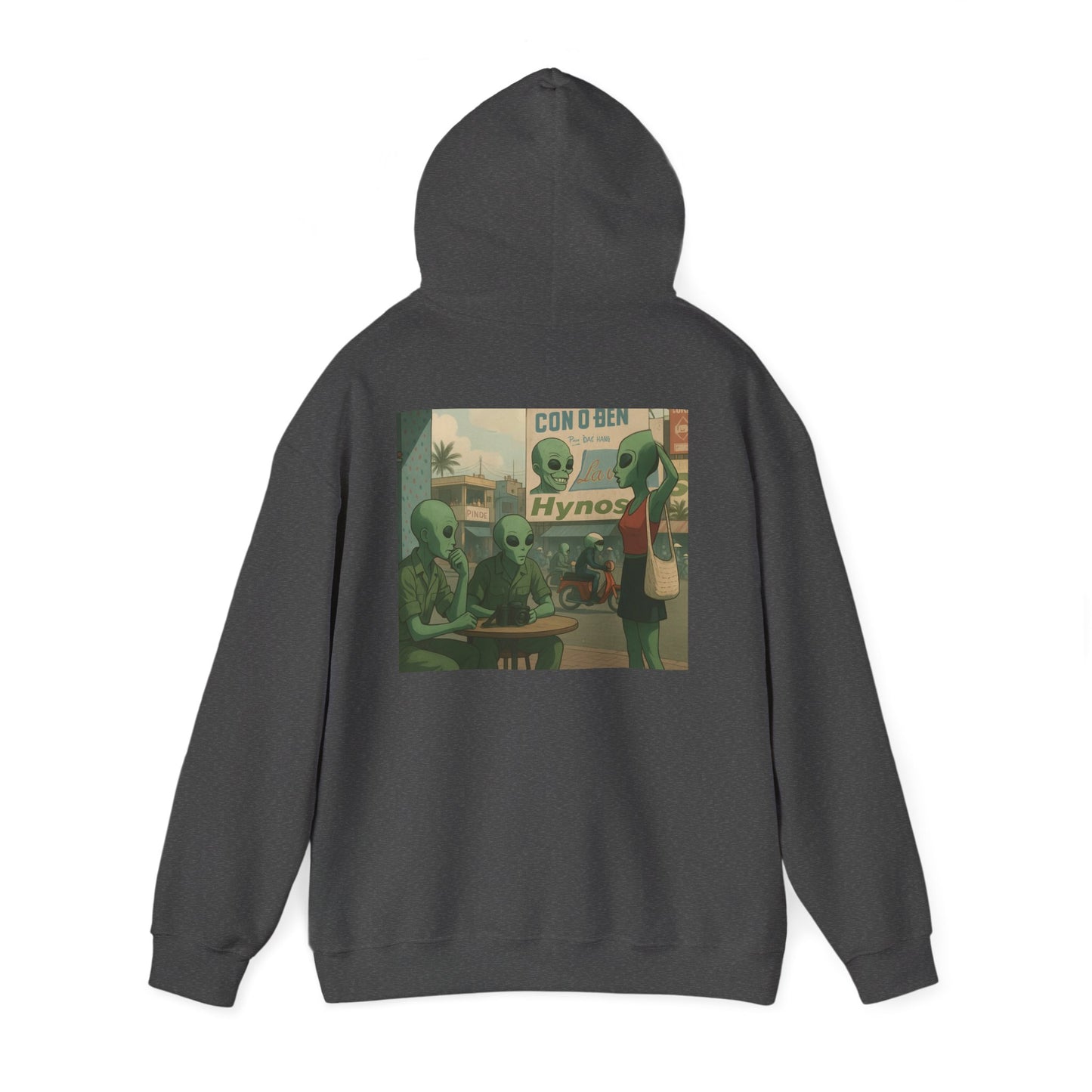 Alien Full Metal Jacket Hoodie – Retro Cartoon Extraterrestrial Scene Sweatshirt
