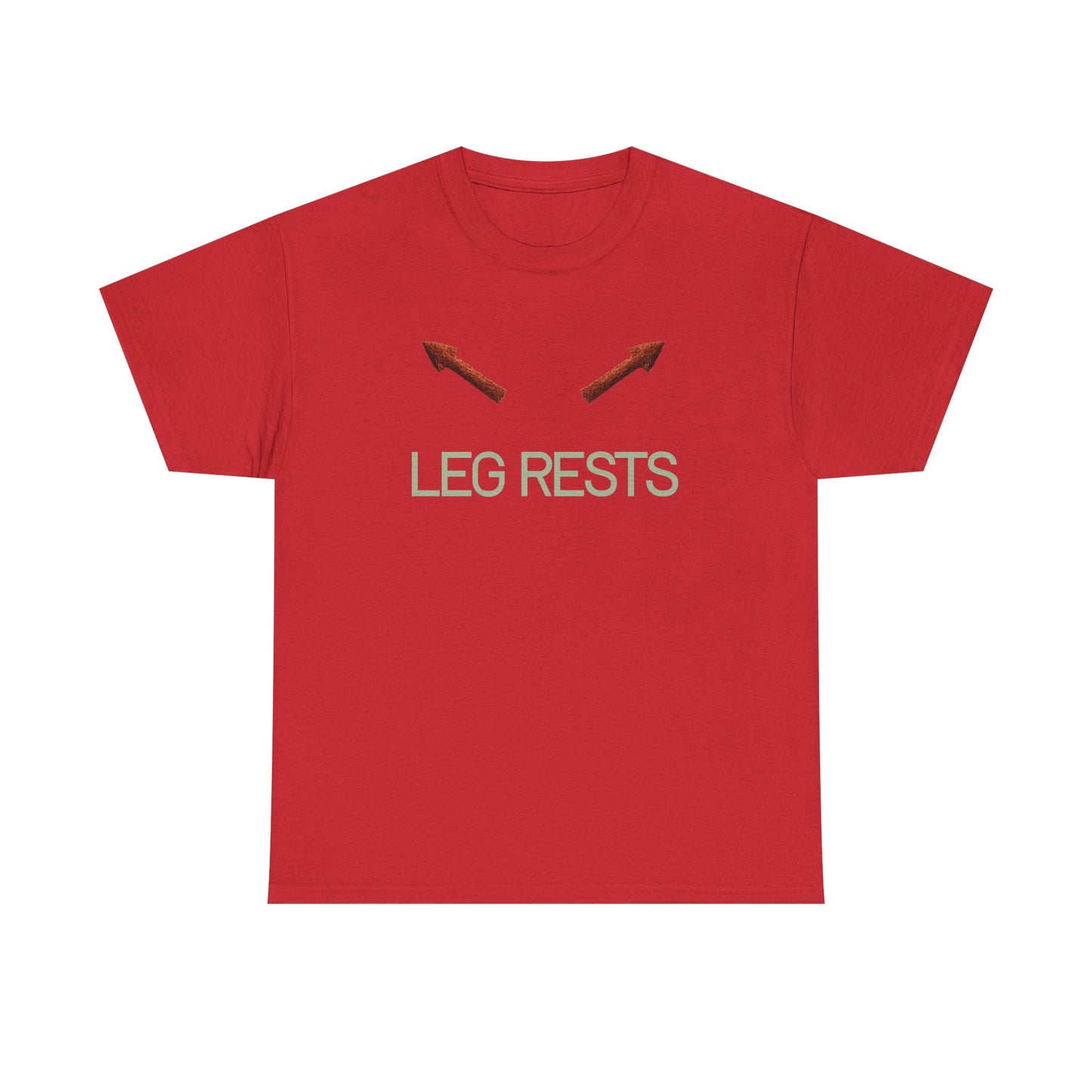 Leg Rests T‑Shirt — Funny Directional Arrow Tee