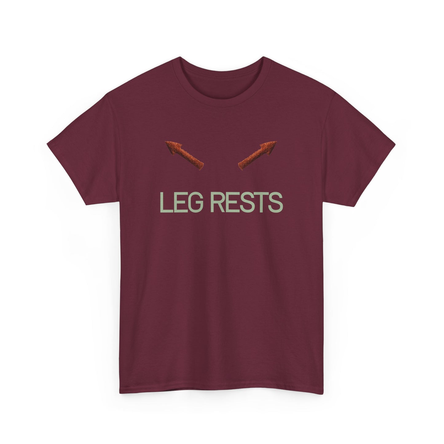 Leg Rests T‑Shirt — Funny Directional Arrow Tee
