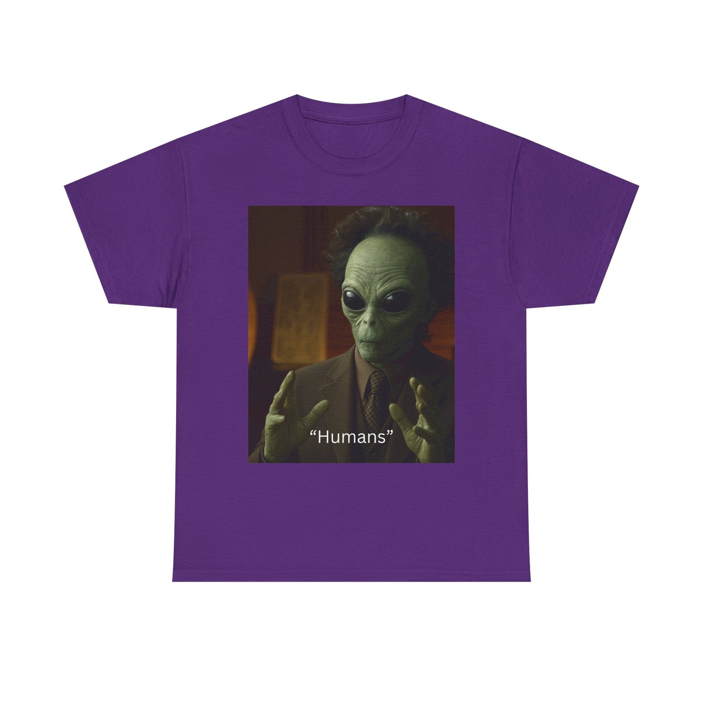 Alien Meme T-Shirt — 'Humans' Retro Funny Graphic Tee