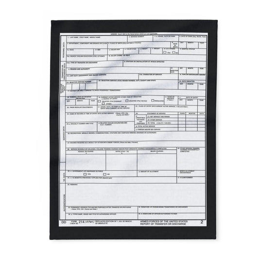 Arctic Fleece Blanket — Minimalist Form Document Print Cozy Throw