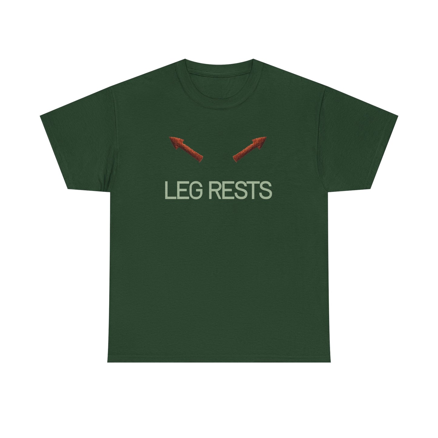 Leg Rests T‑Shirt — Funny Directional Arrow Tee