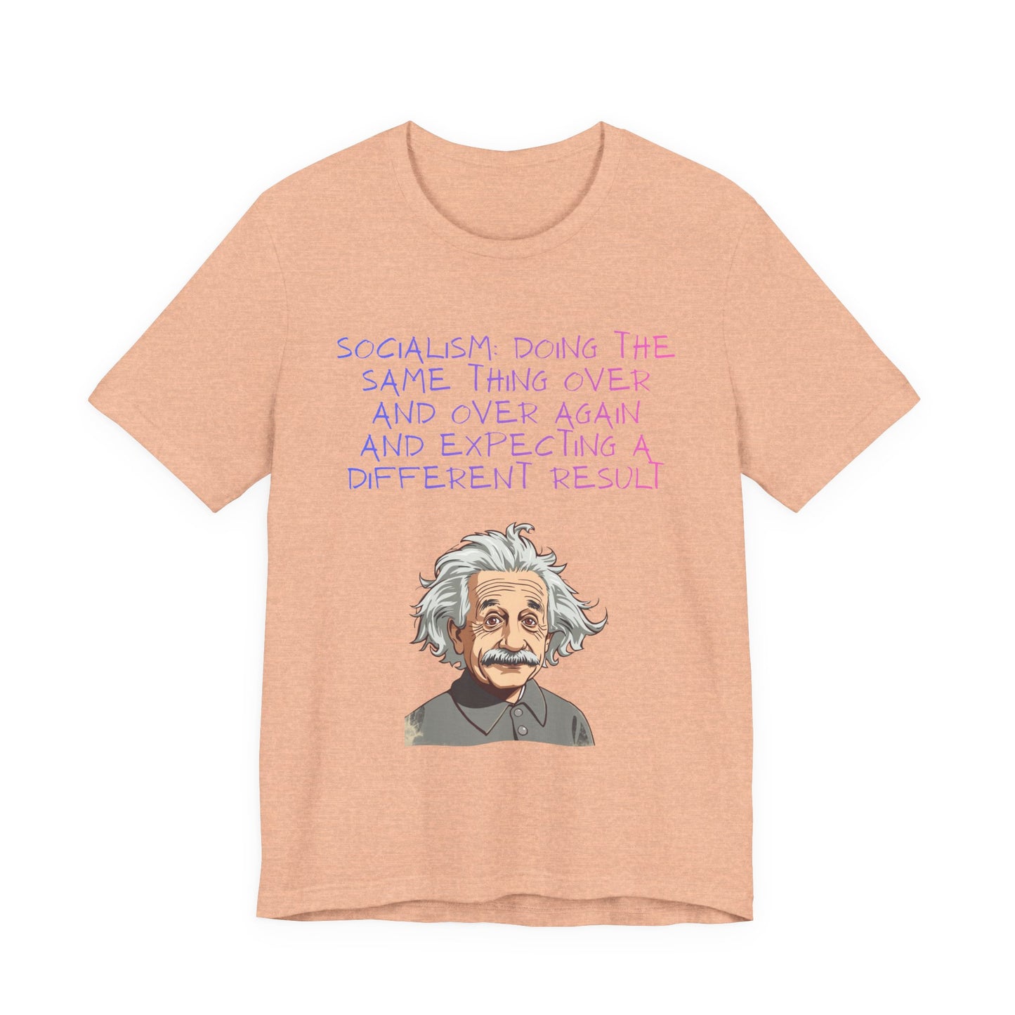 Einstein Graphic Tee — "Doing the Same Thing Over and Over" Funny Science T‑Shirt