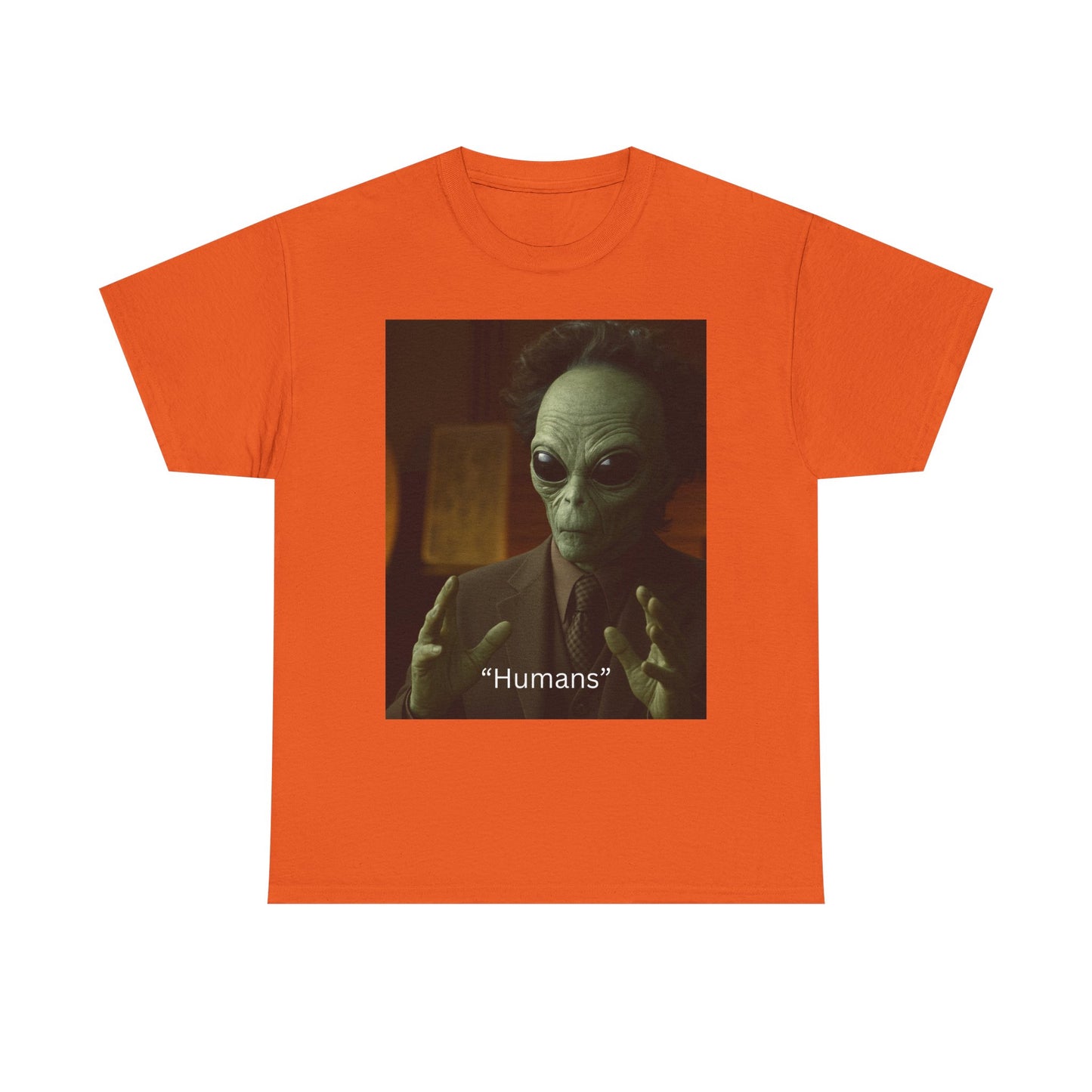 Alien Meme T-Shirt — 'Humans' Retro Funny Graphic Tee