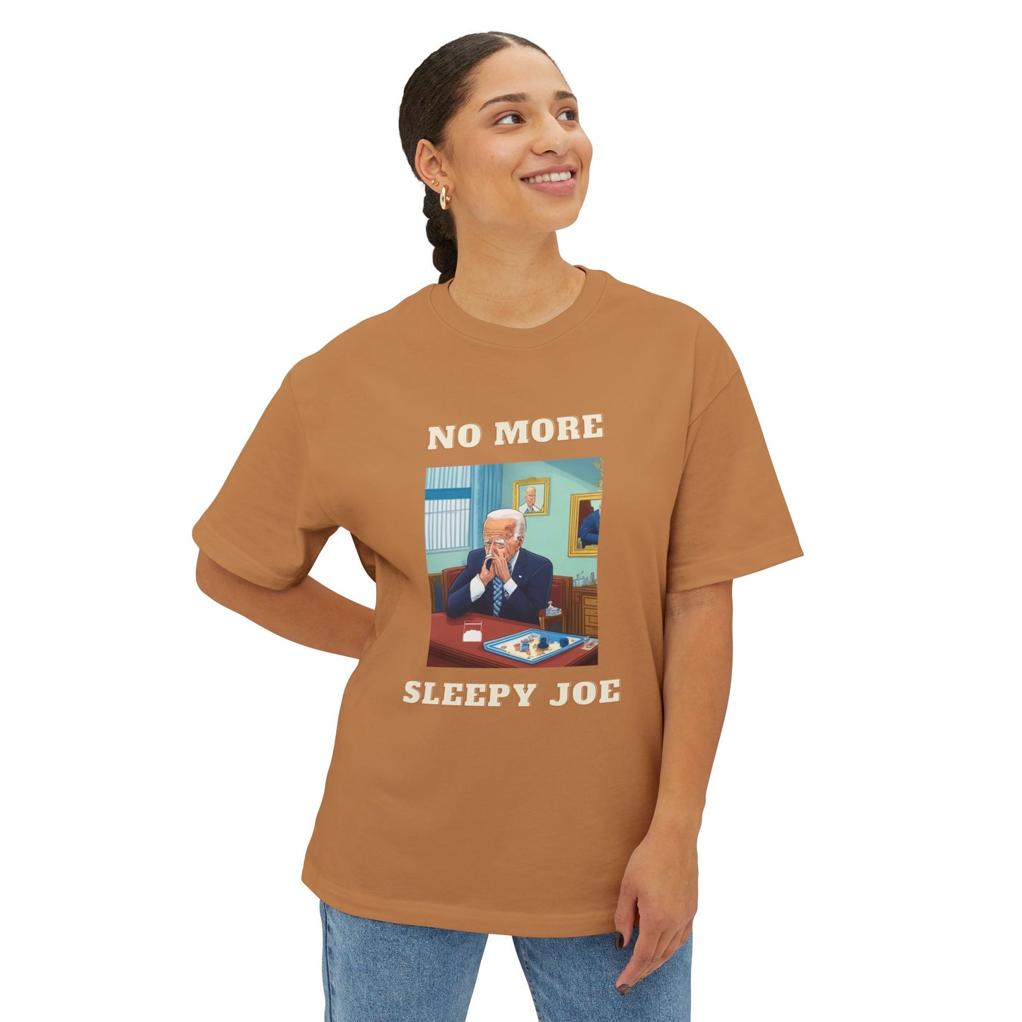 Political Statement Tee – "No More Sleepy Joe" Graphic Shirt