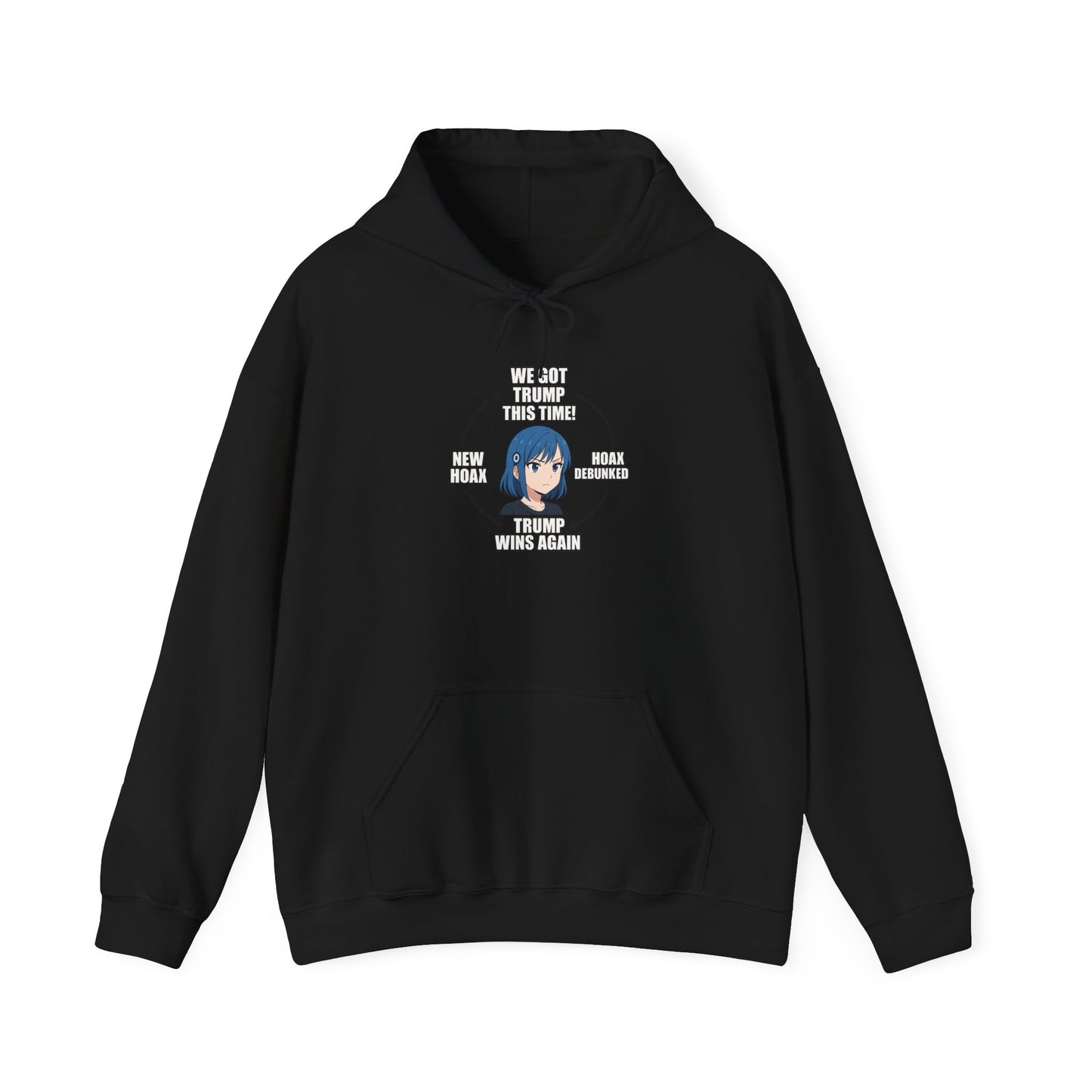 Hoodie — "You Aren't Alone" Anime Comfort Circle Graphic Hoodie