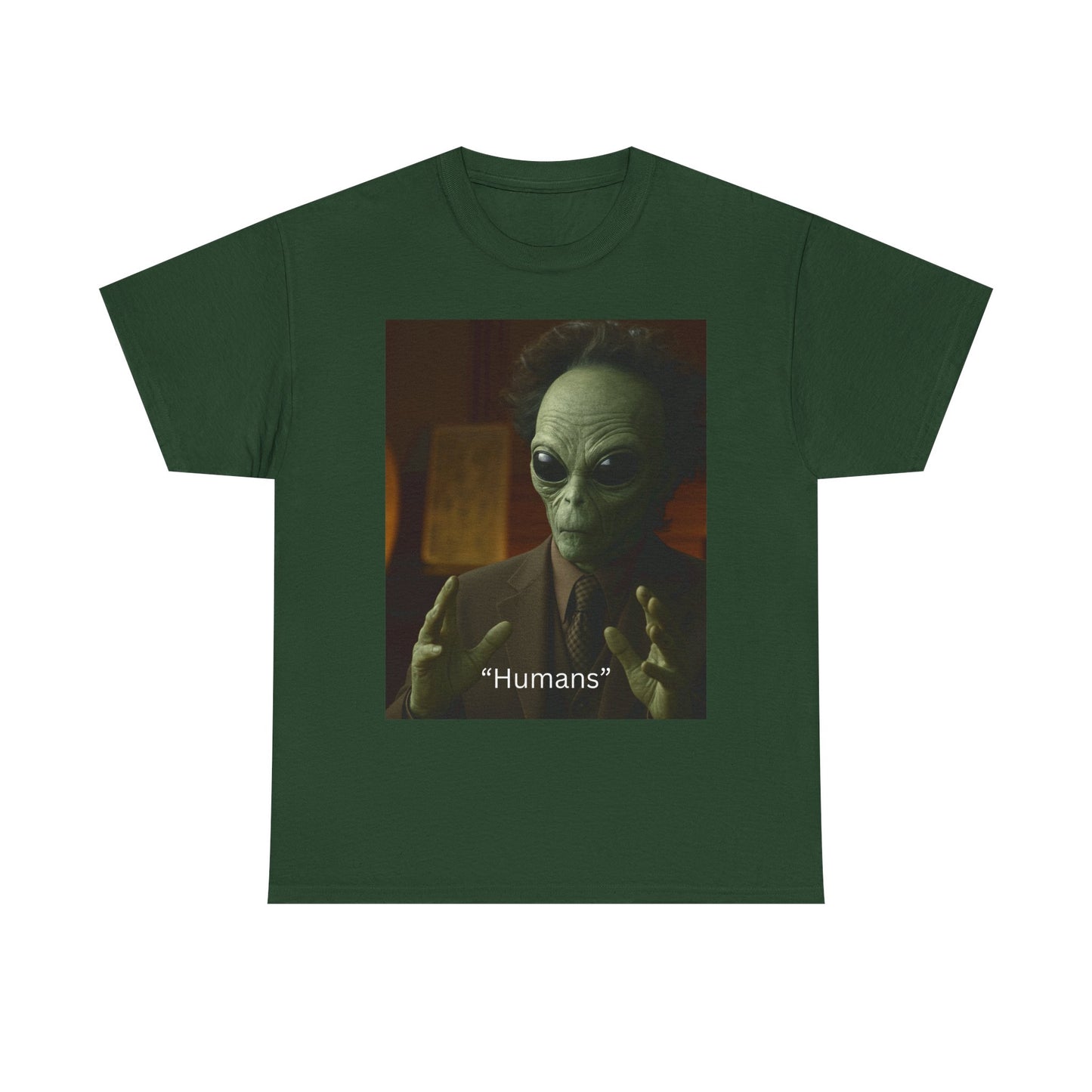 Alien Meme T-Shirt — 'Humans' Retro Funny Graphic Tee
