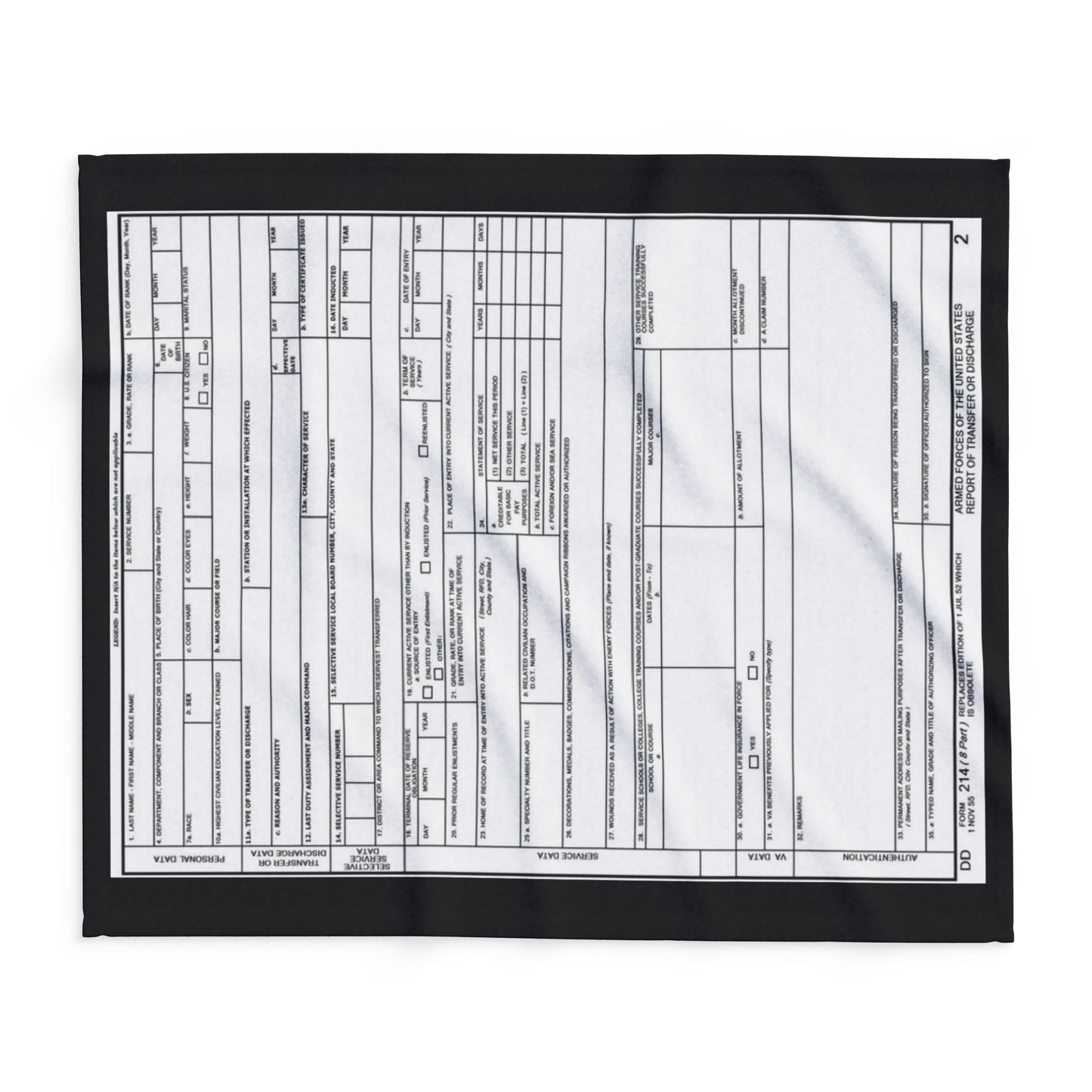 Arctic Fleece Blanket — Minimalist Form Document Print Cozy Throw