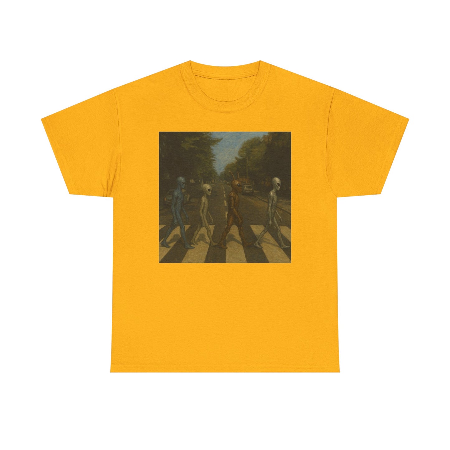 T-Shirt — Retro Abbey Road Skull Crossing Graphic Tee