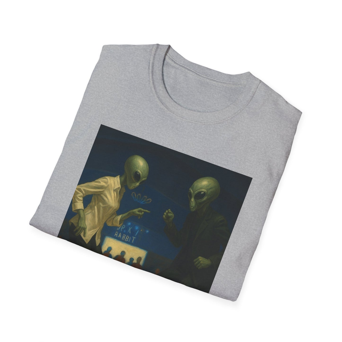 Alien Pulp Fiction T-Shirt — Retro Extraterrestrial Illustration Tee
