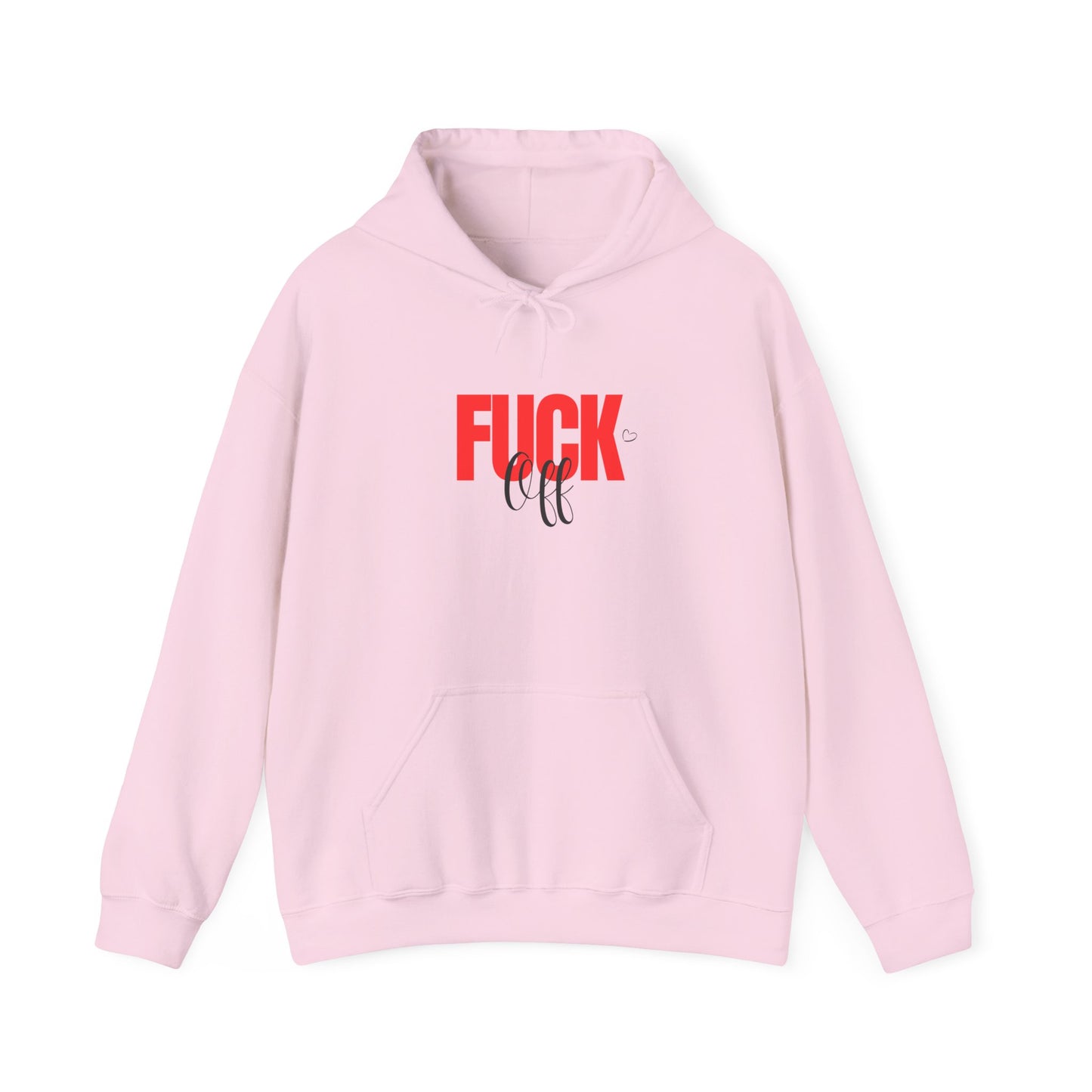 Graphic Hoodie – Bold "FUCK" Red Text Streetwear Hoodie