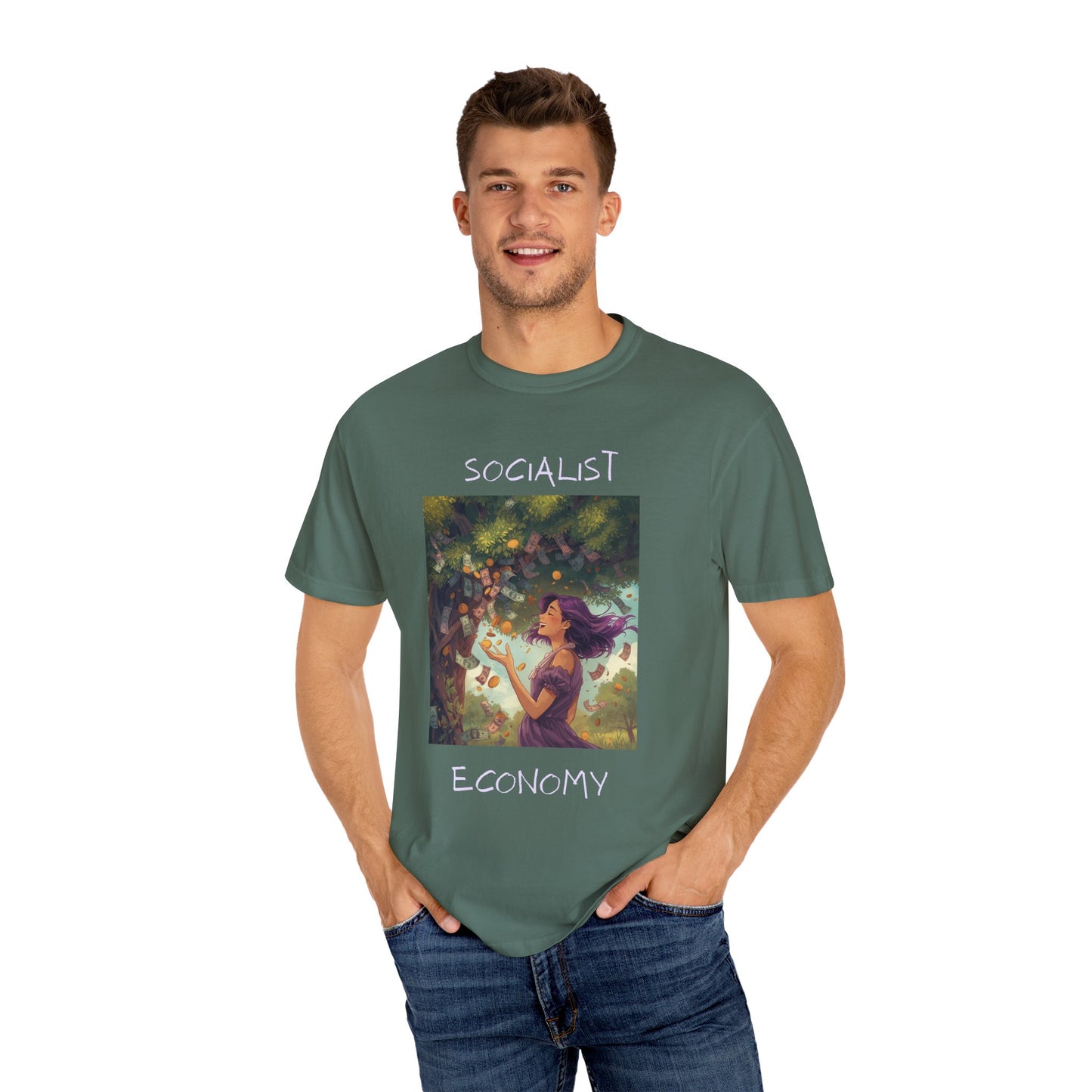 Socialist Economy T-Shirt — Illustrated Garden Graphic Tee
