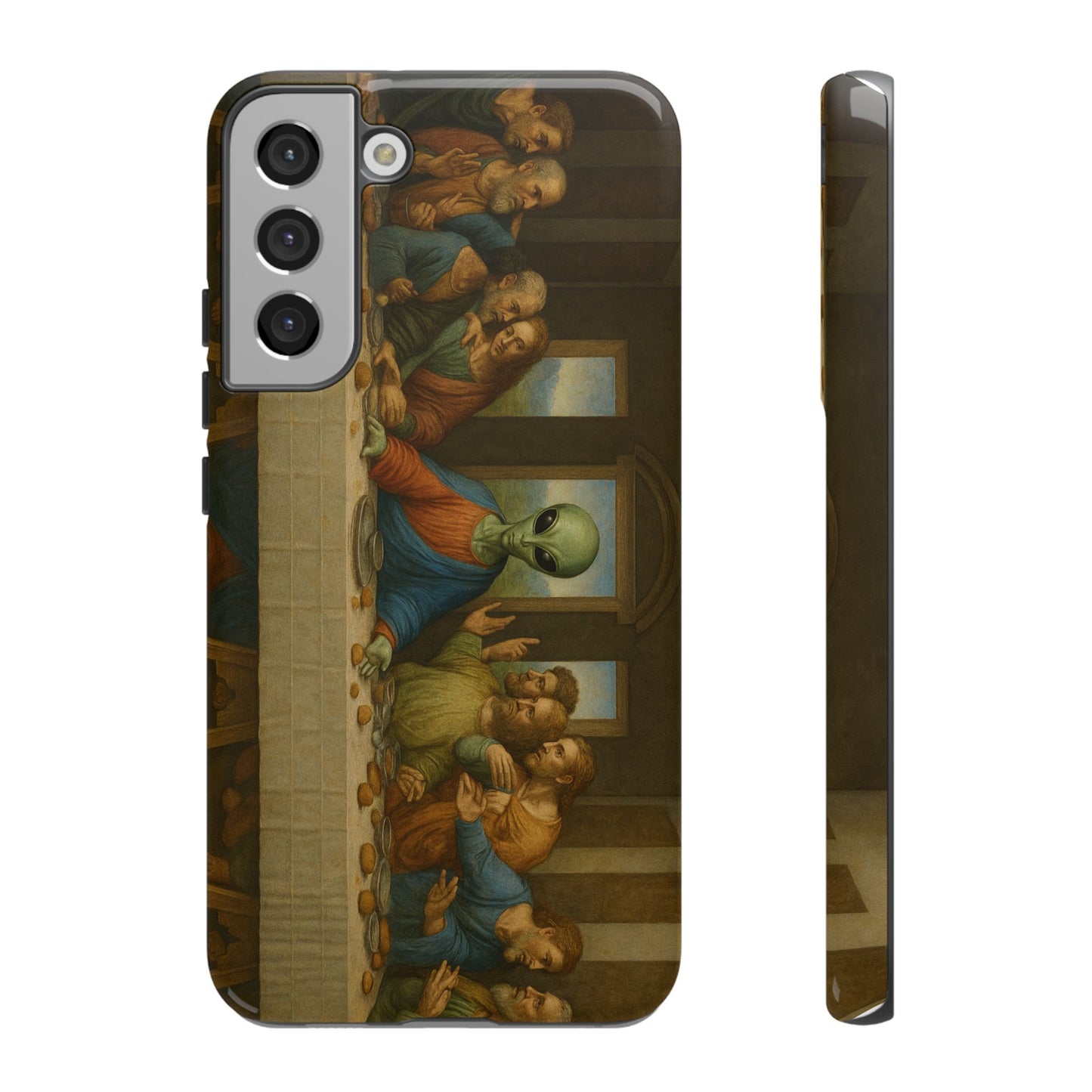 Phone Case - 'The Last Supper' Alien Parody Protective Cover