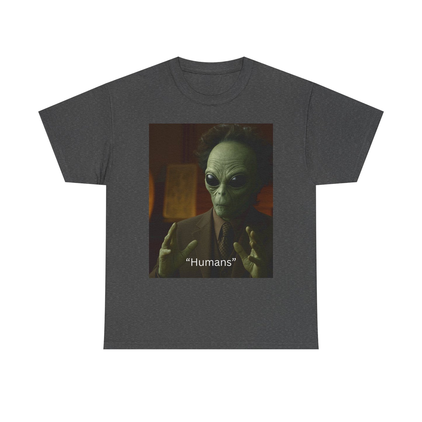Alien Meme T-Shirt — 'Humans' Retro Funny Graphic Tee