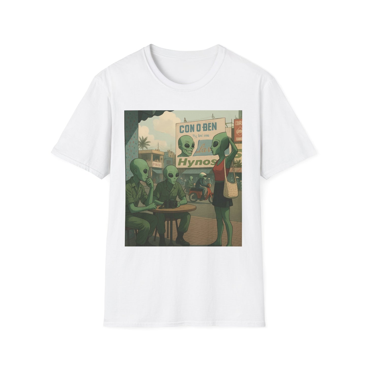 Alien Full Metal Jacket Graphic T-Shirt — Retro 'Con & Ben Hypnos' Illustration
