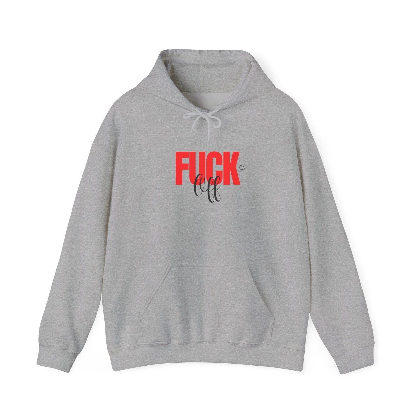 Graphic Hoodie – Bold "FUCK" Red Text Streetwear Hoodie