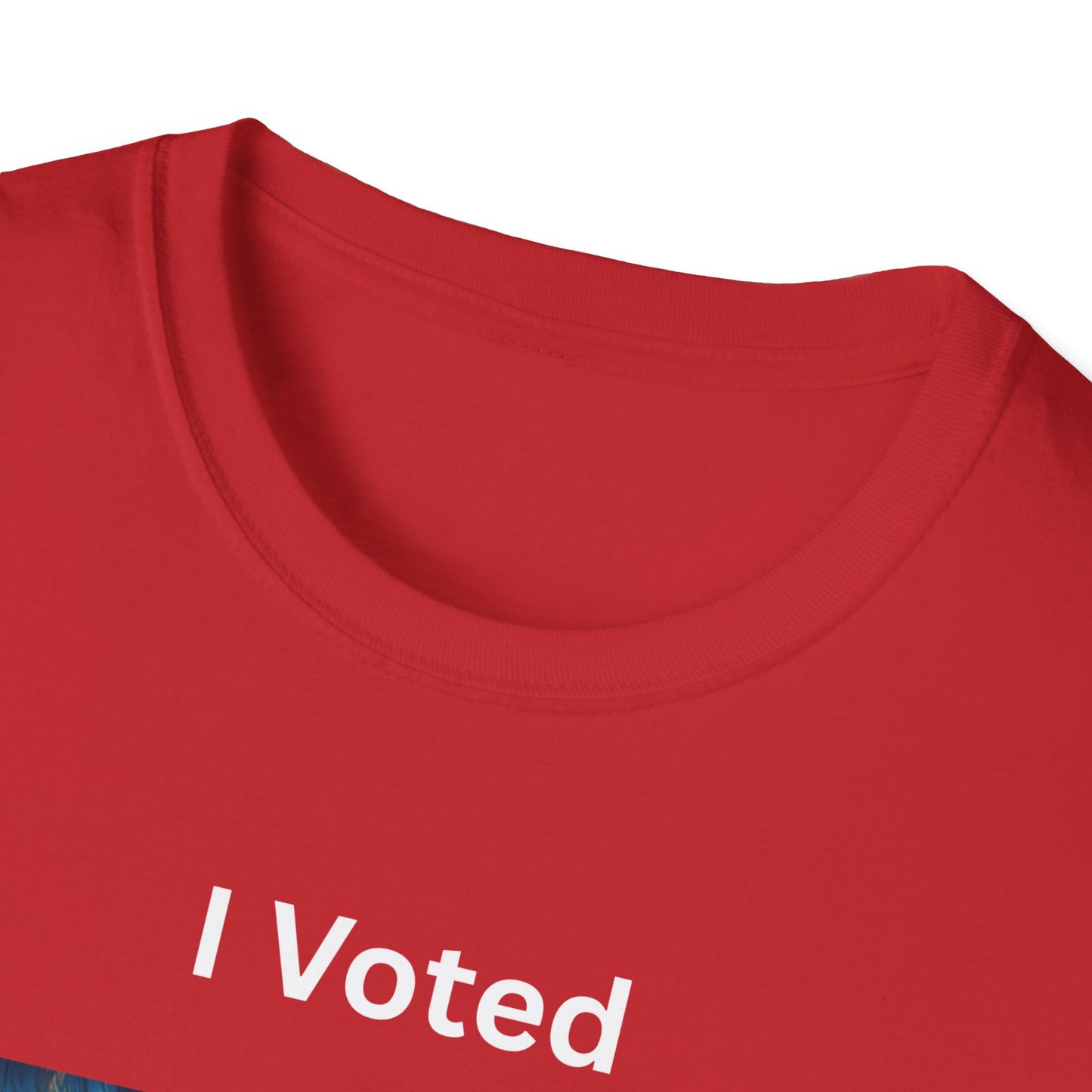 I Voted For This Graphic T-Shirt — Blue Hair Portrait Collage Tee
