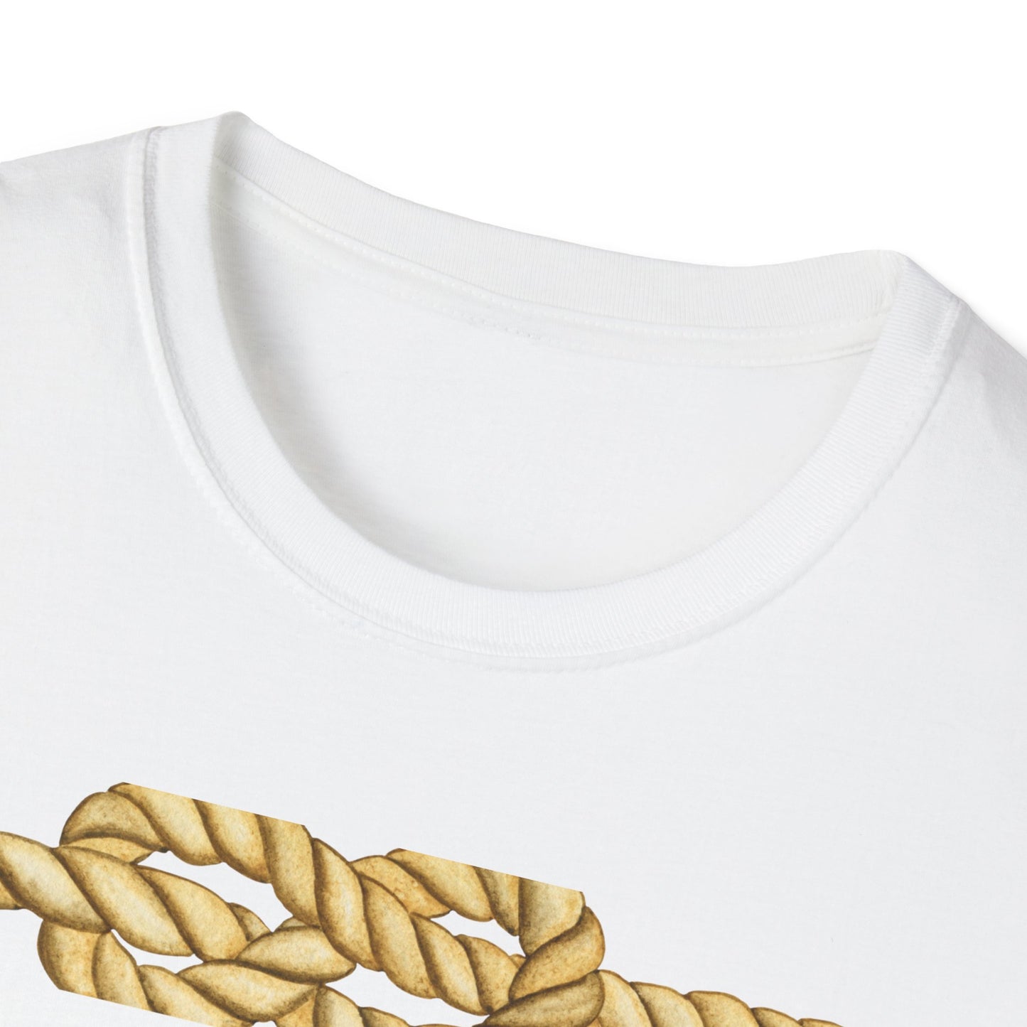 N Letter Graphic T-Shirt — Nautical Rope & Arcade Gamer Design