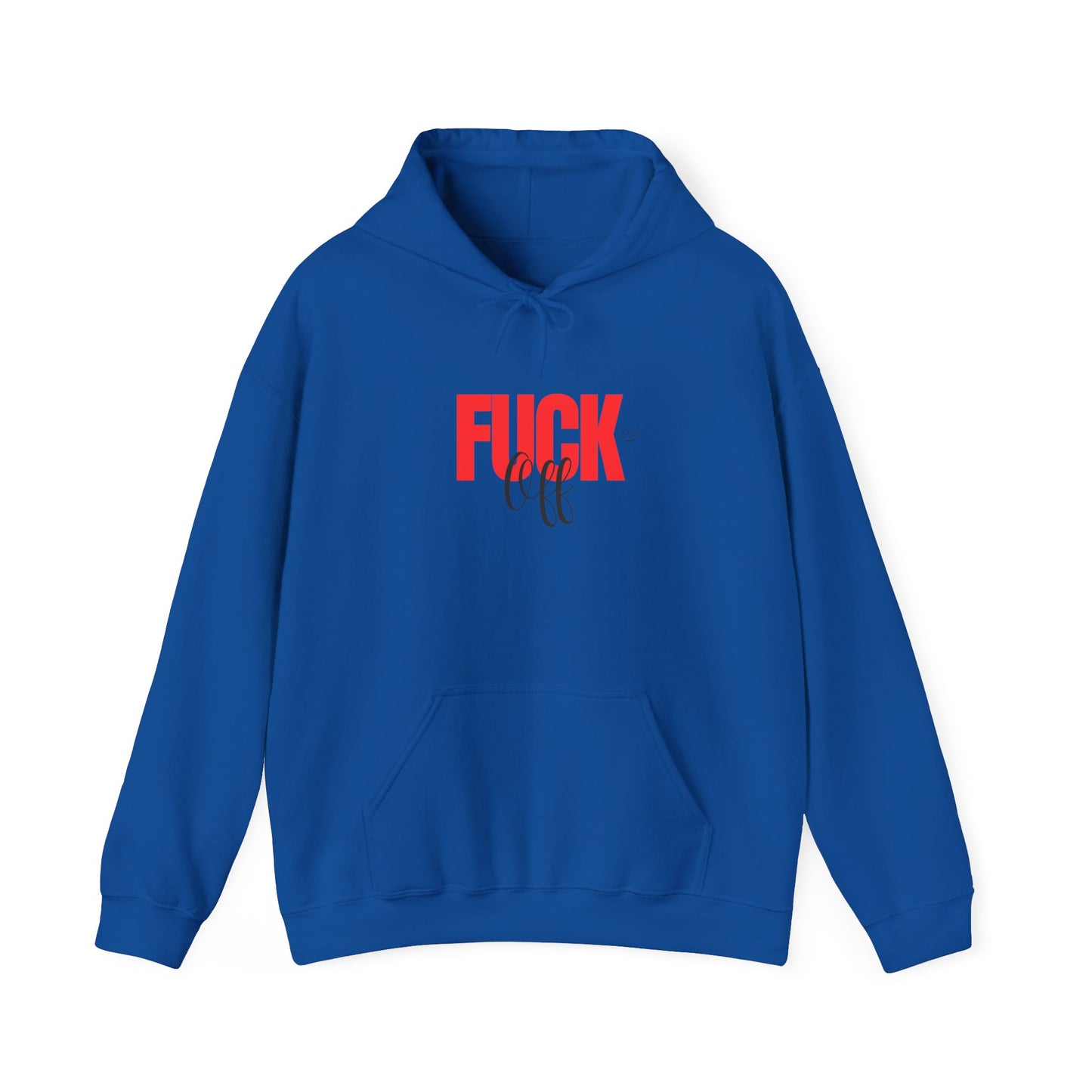 Graphic Hoodie – Bold "FUCK" Red Text Streetwear Hoodie