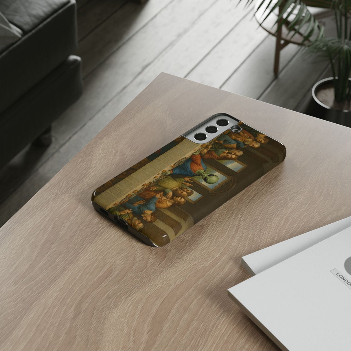 Phone Case - 'The Last Supper' Alien Parody Protective Cover
