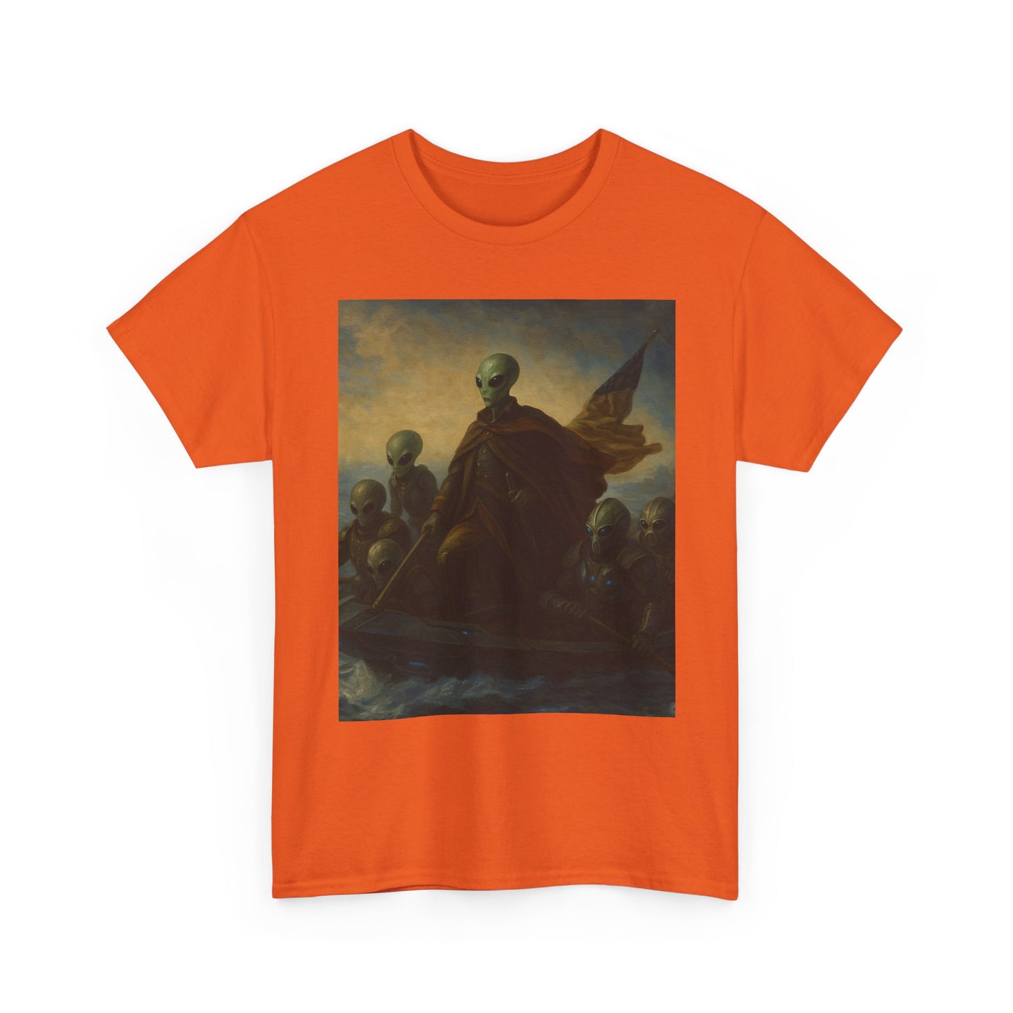 Vintage Washington Crossing Tee — Revolutionary War Painting Graphic T‑Shirt