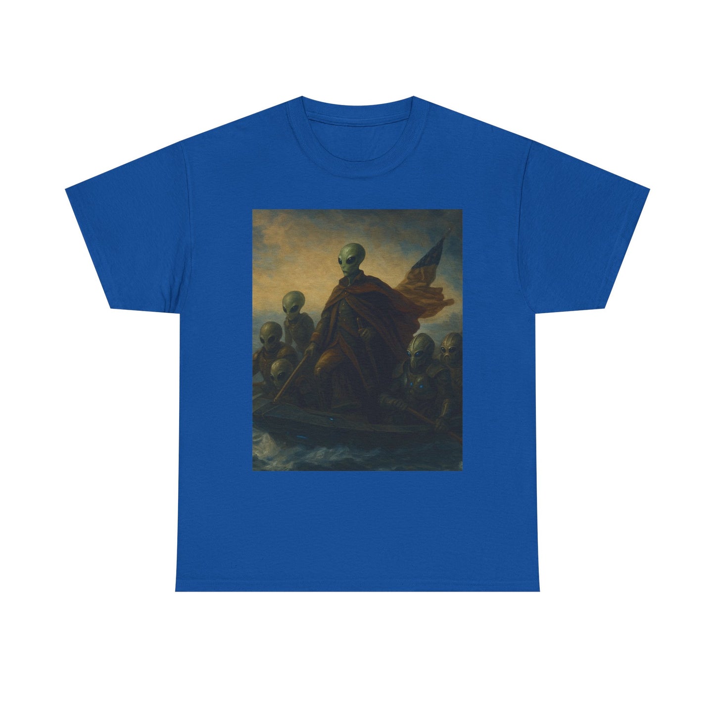 Vintage Washington Crossing Tee — Revolutionary War Painting Graphic T‑Shirt