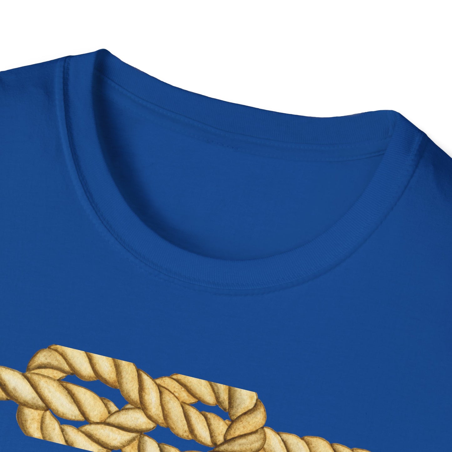 N Letter Graphic T-Shirt — Nautical Rope & Arcade Gamer Design