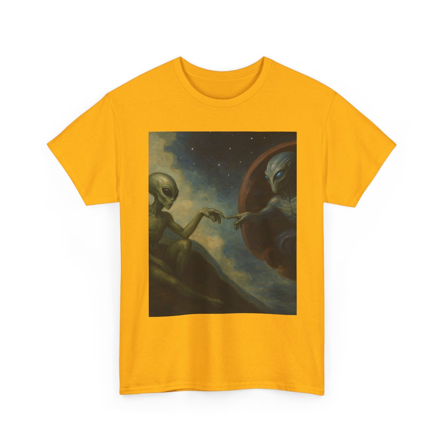 Alien Creation T-Shirt — Retro Cosmic Art Tee