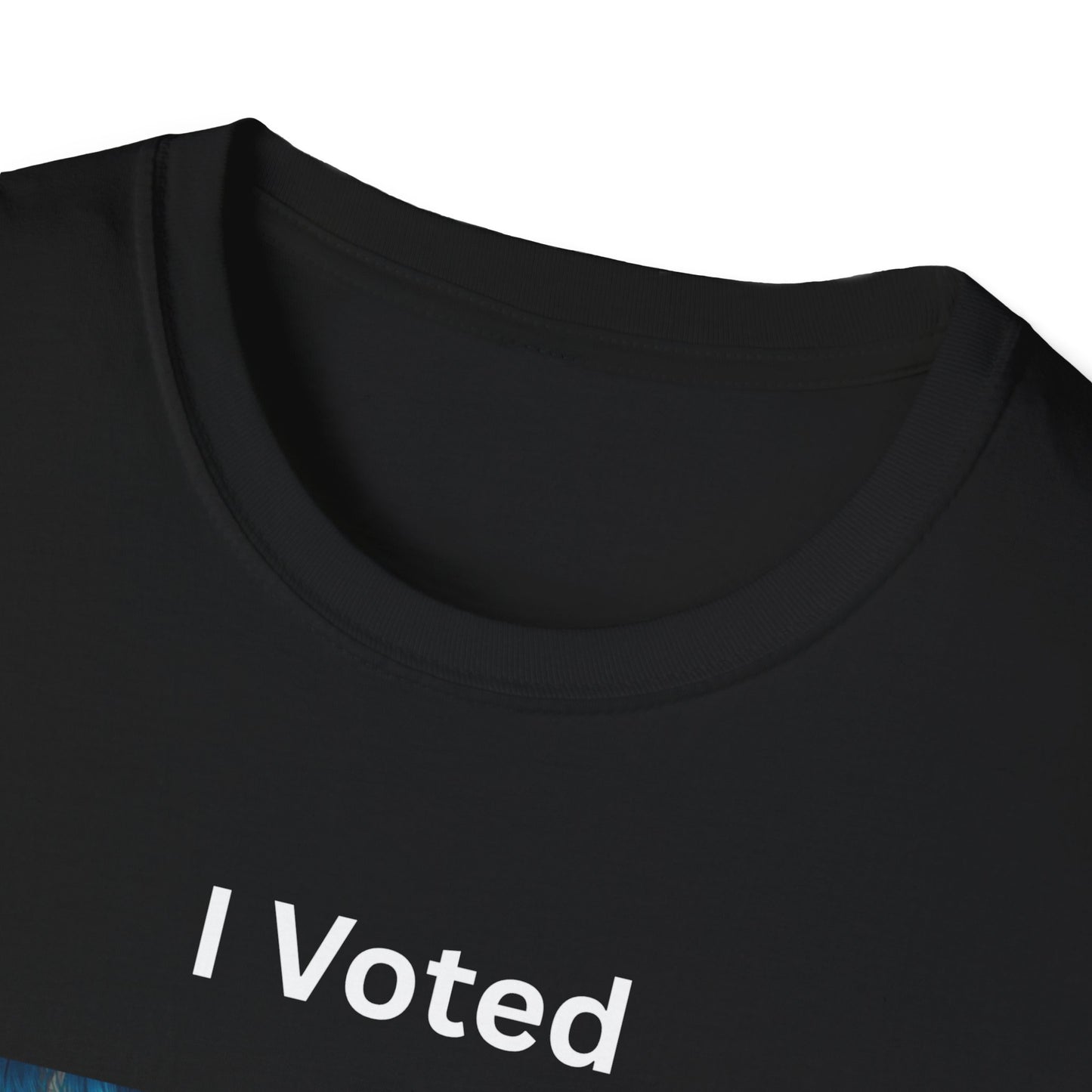 I Voted For This Graphic T-Shirt — Blue Hair Portrait Collage Tee